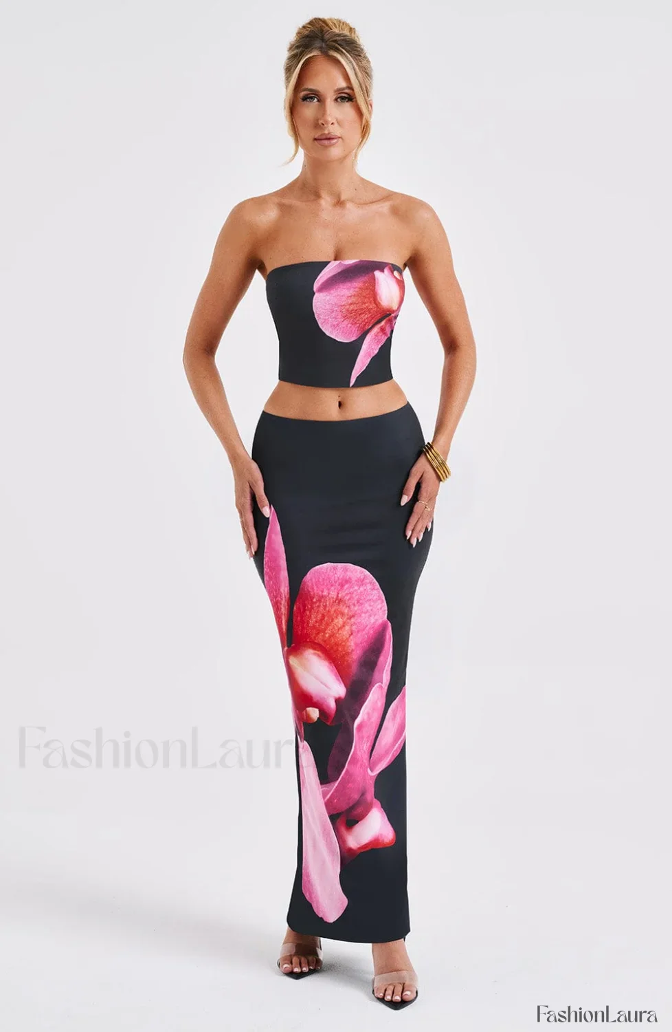 Allegra Top - Trendy Black Floral Print - Image 21