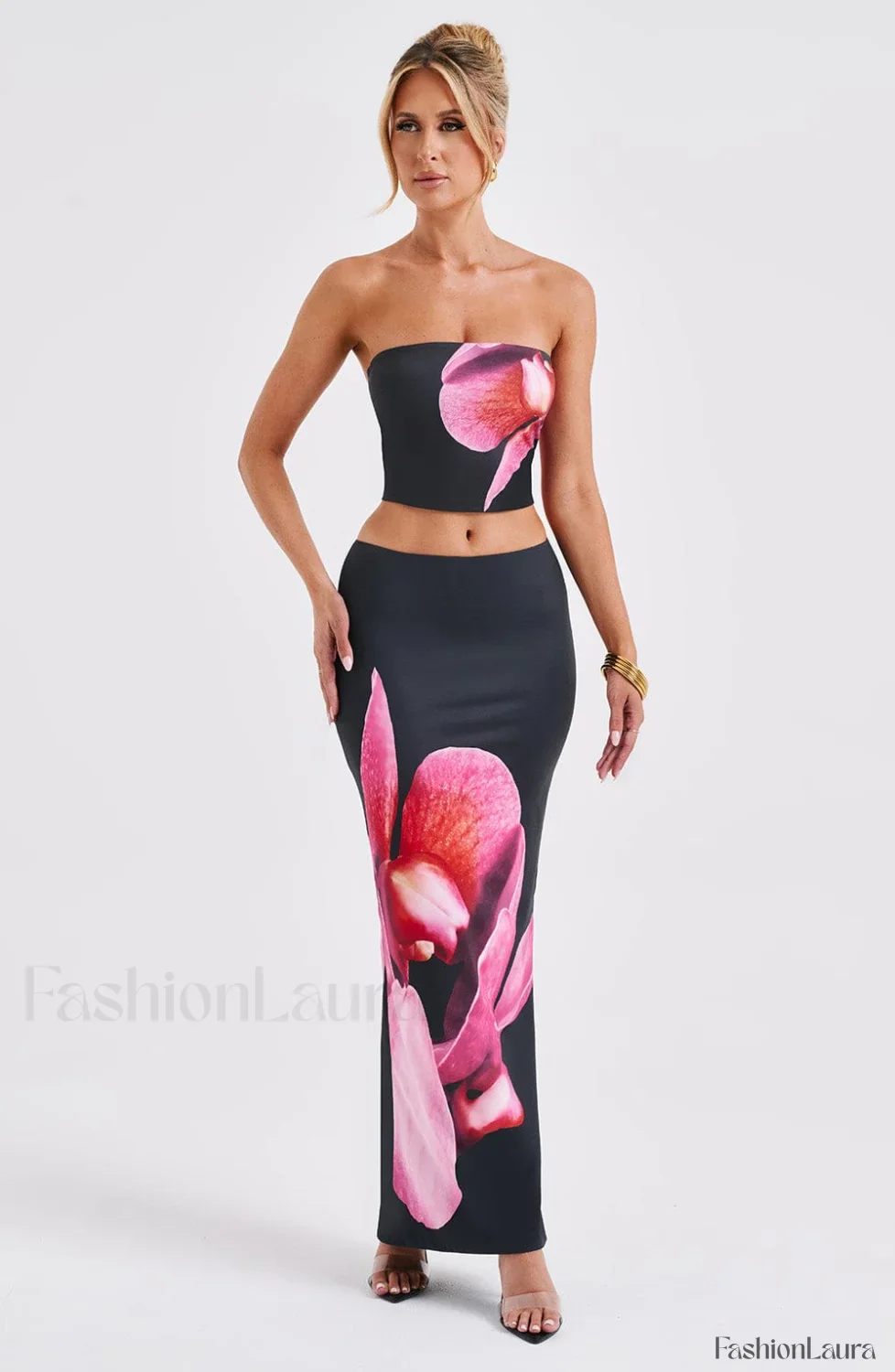 Allegra Top - Trendy Black Floral Print - Image 23