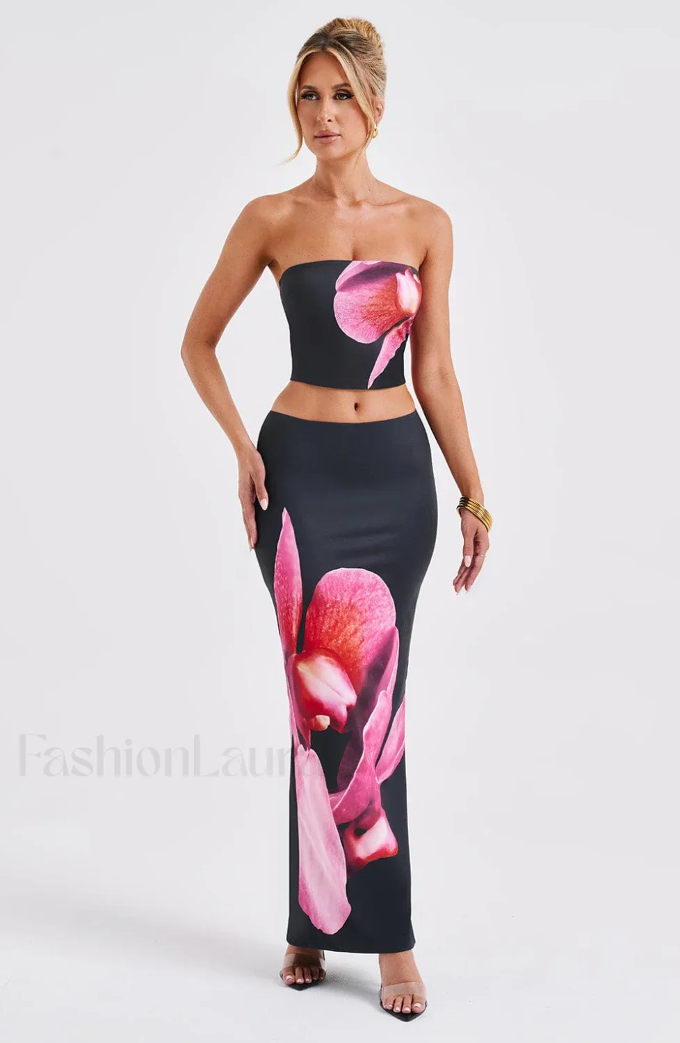 Allegra Top - Trendy Black Floral Print - Image 8