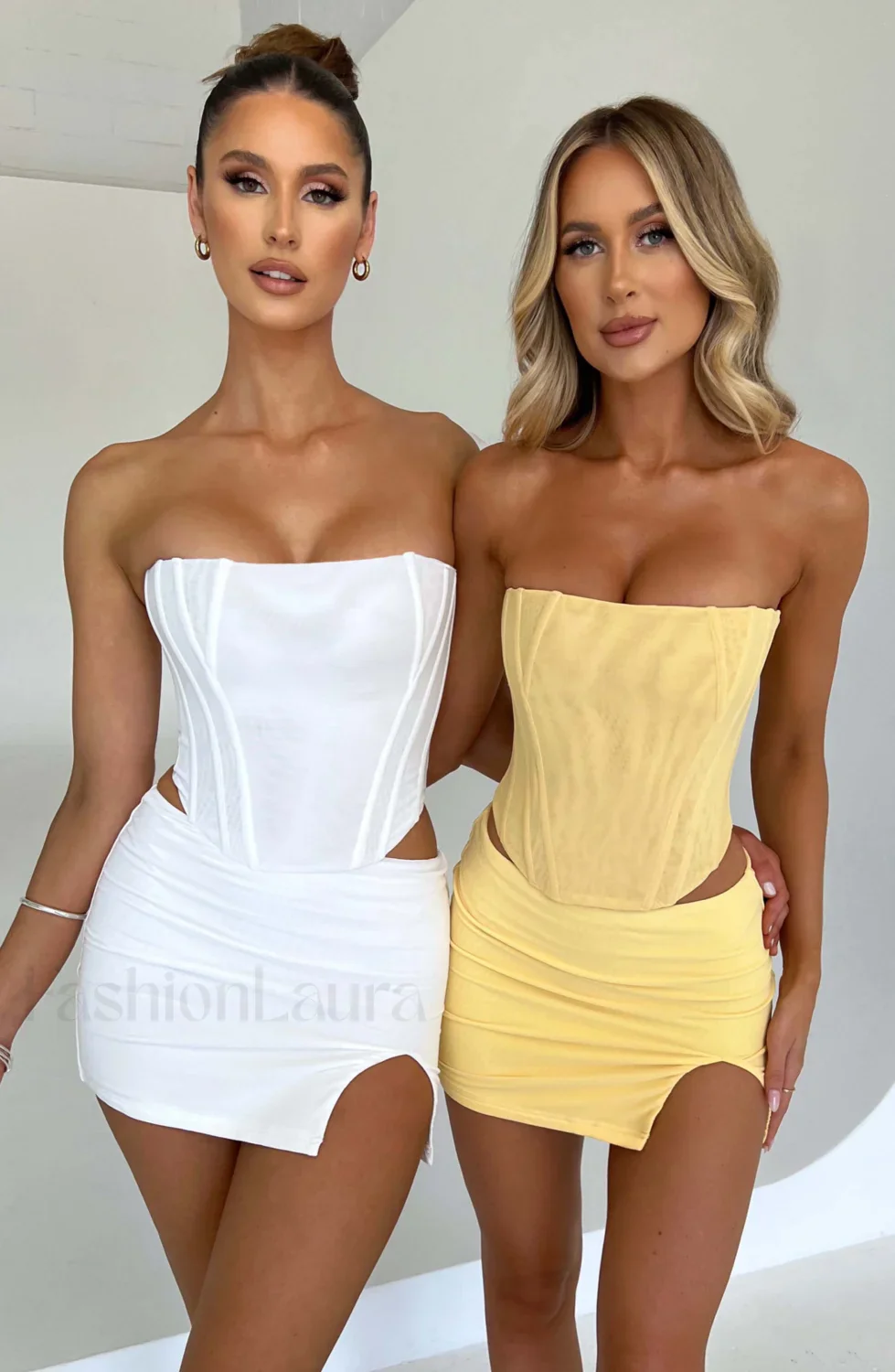 Alina Mini Graceful Skirt - Lemon - Image 8