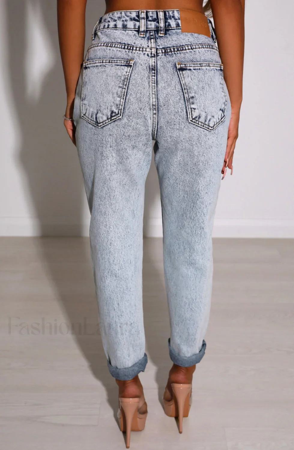 Ali Boyfriend Jeans Trendy - Acid Blue - Image 7