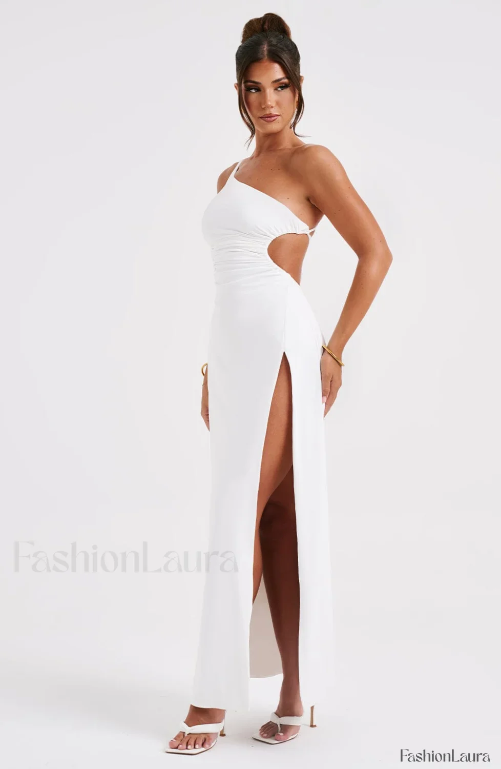 Alecia Maxi Graceful Dress - White - Image 12