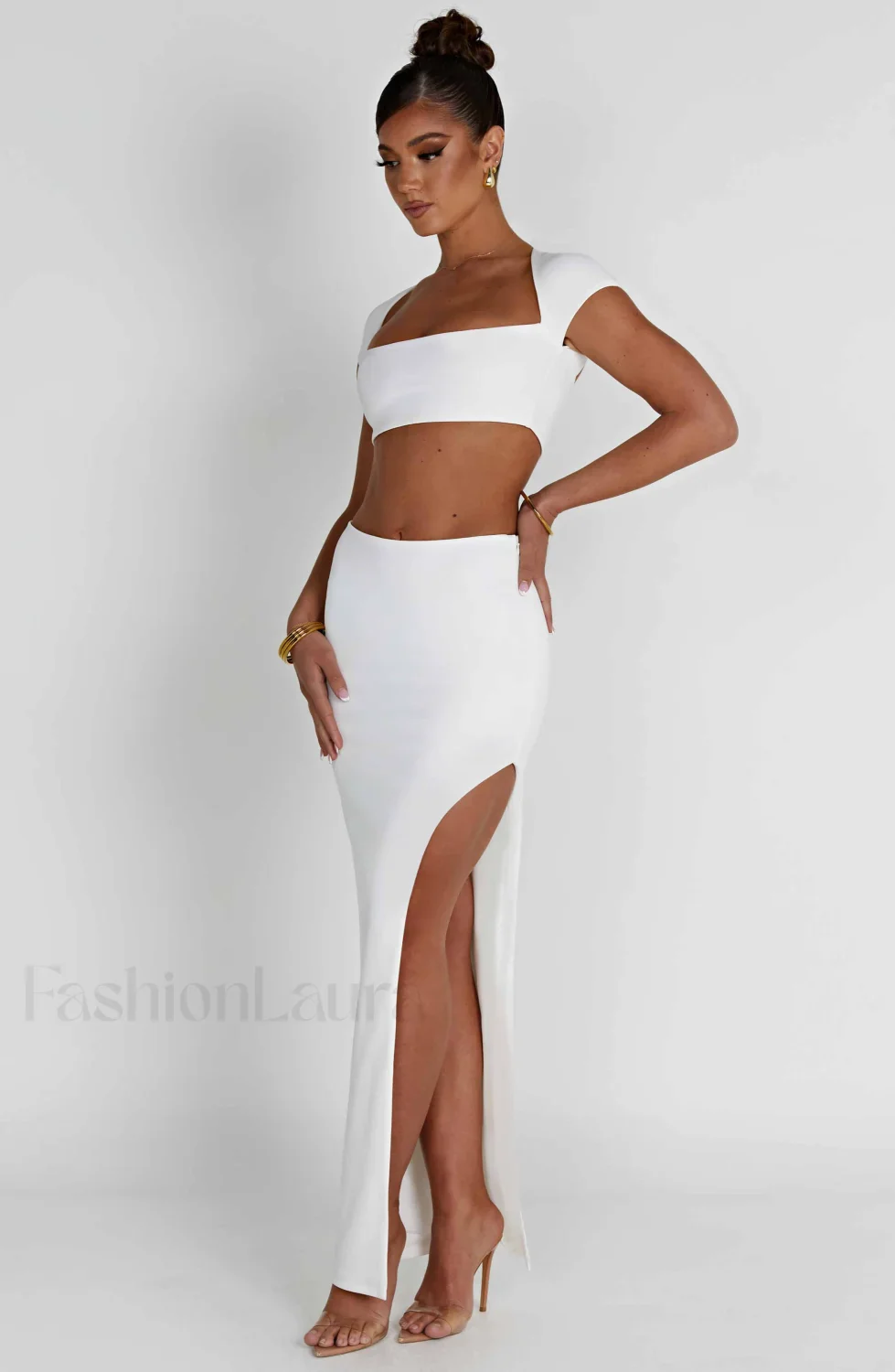 Adorn Maxi Graceful Skirt - Ivory - Image 14