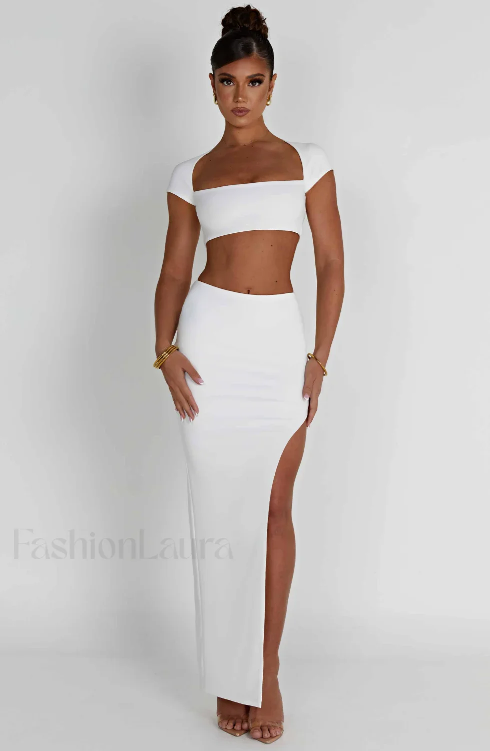 Adorn Maxi Graceful Skirt - Ivory - Image 18
