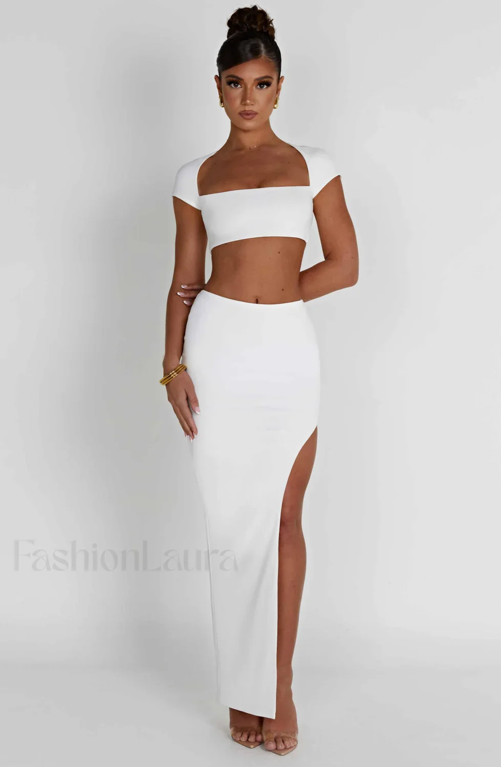 Adorn Maxi Graceful Skirt - Ivory - Image 19