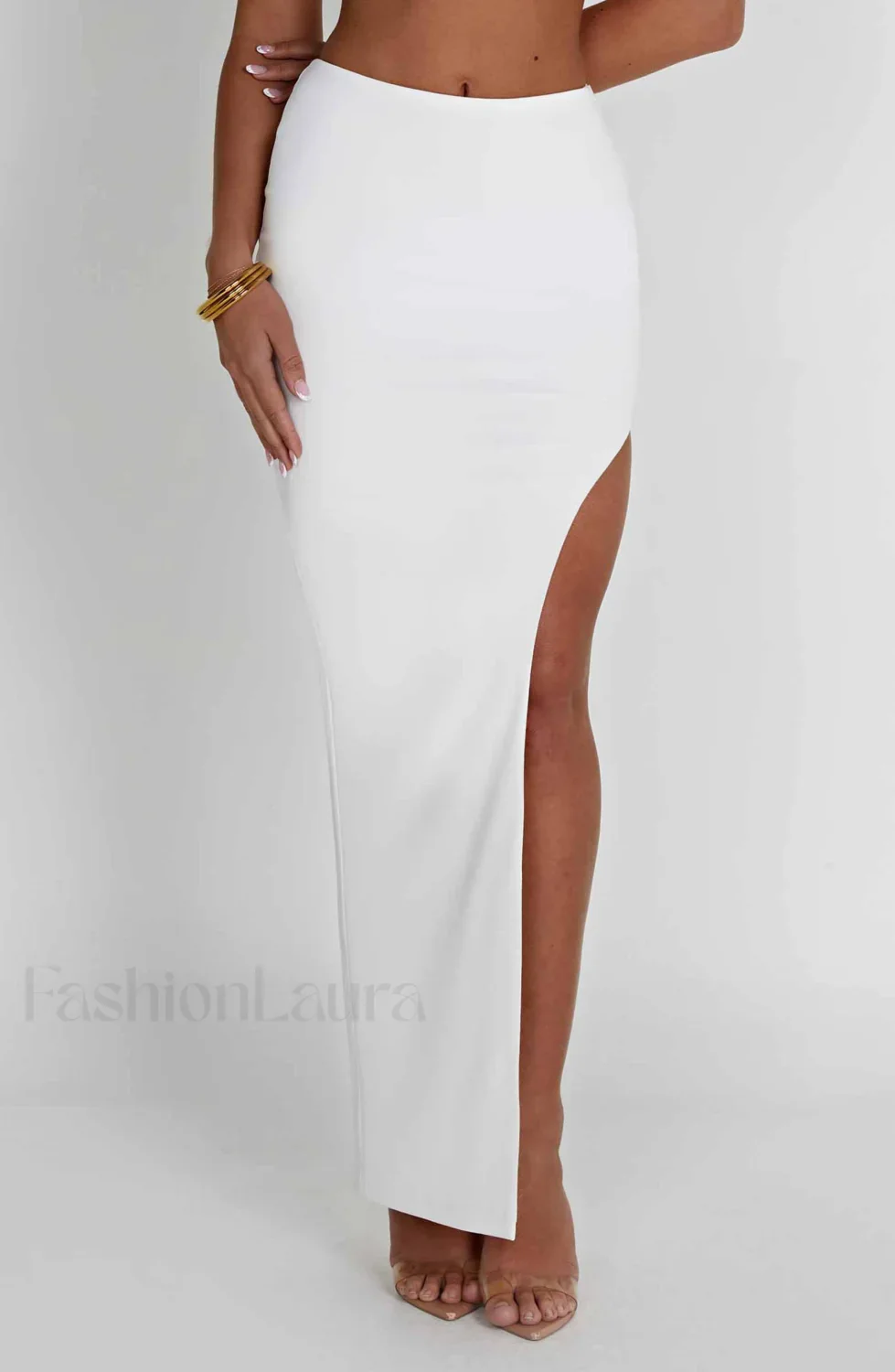 Adorn Maxi Graceful Skirt - Ivory - Image 24