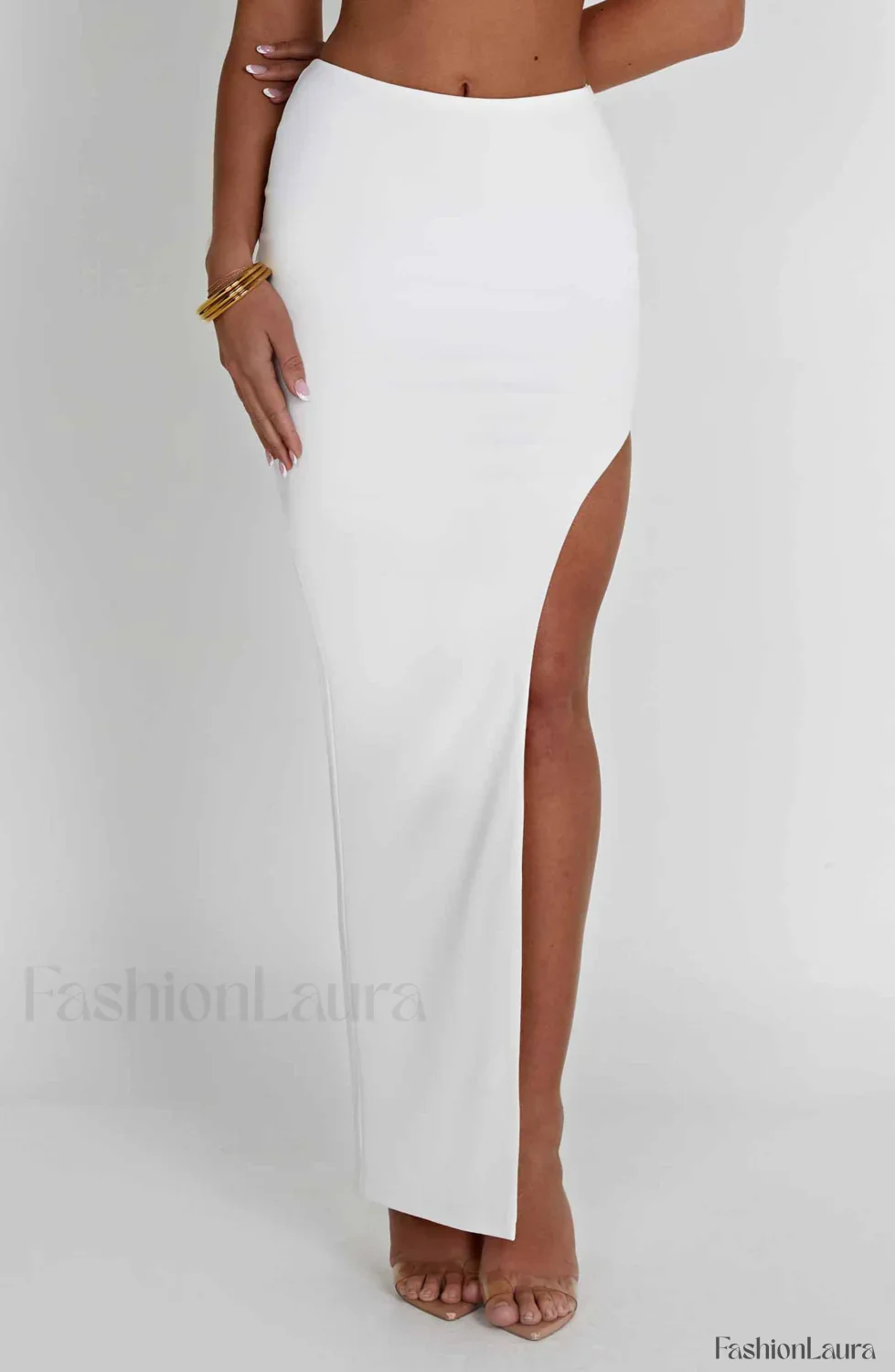 Adorn Maxi Graceful Skirt - Ivory - Image 39
