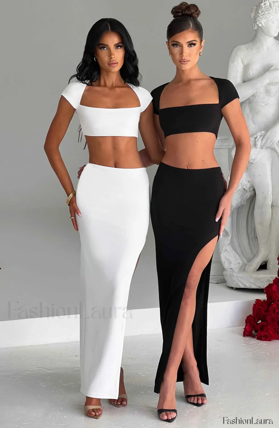 Adorn Maxi Graceful Skirt - Ivory - Image 44