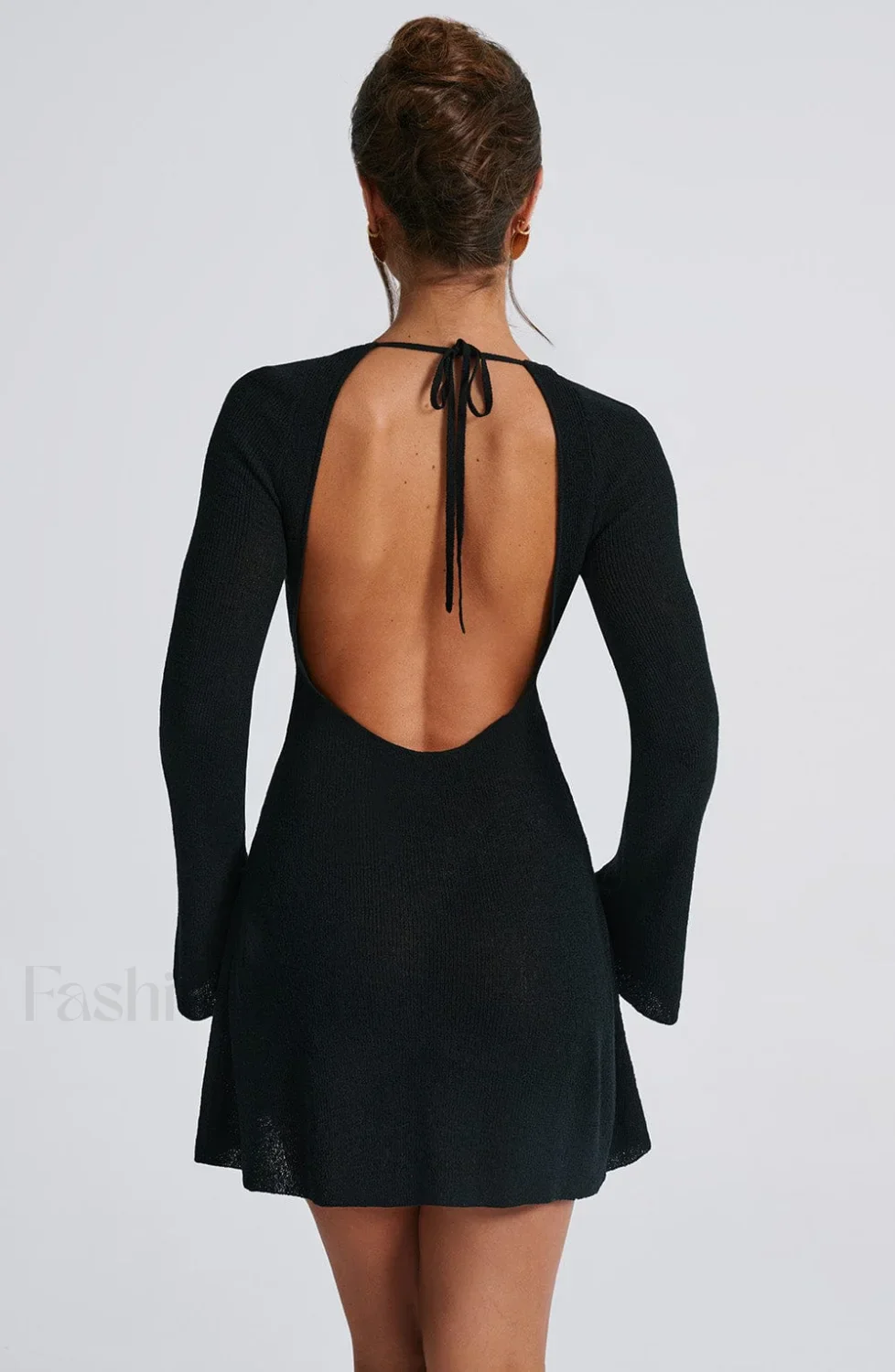 Adalee Mini Graceful Dress - Black - Image 19
