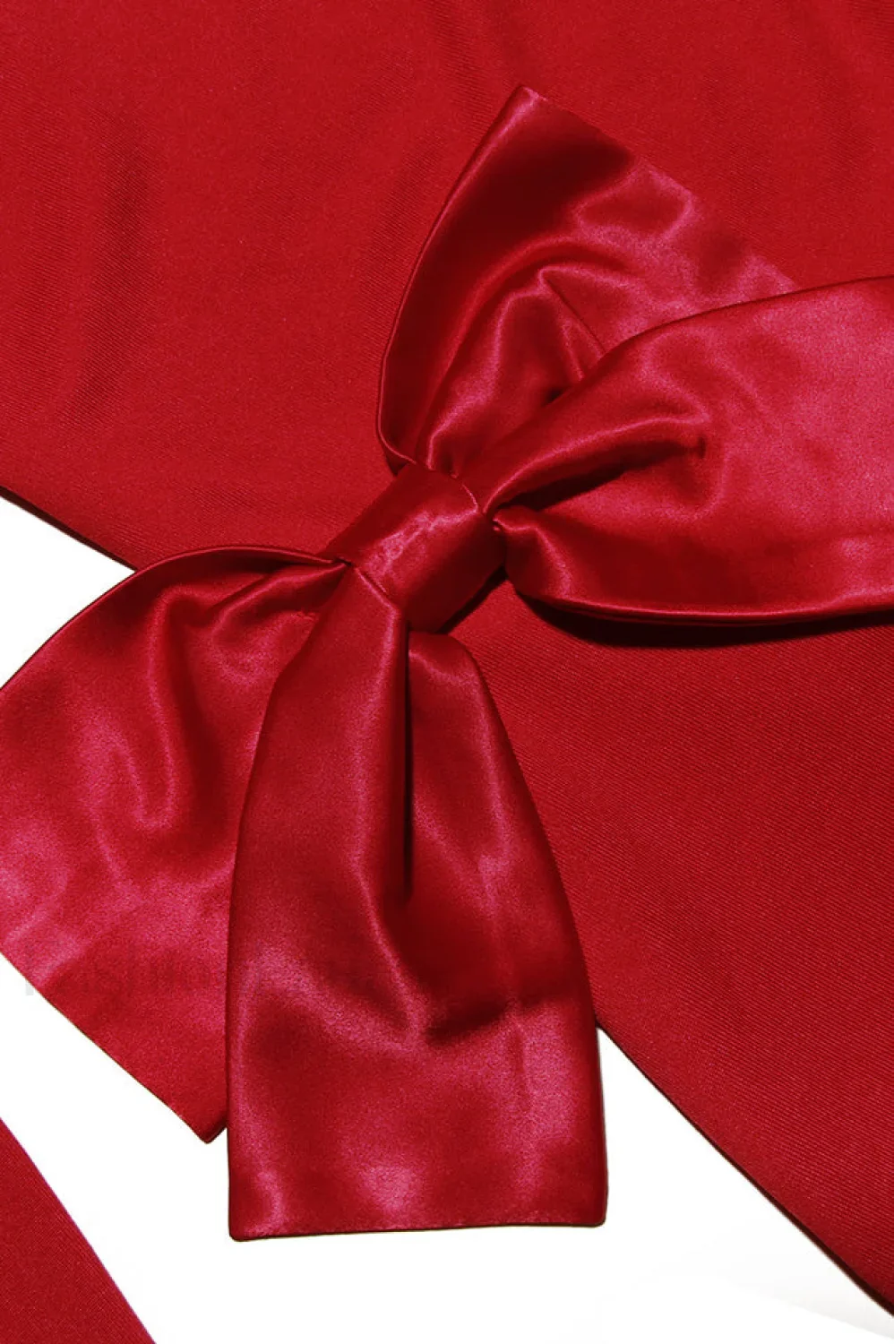Lavele Red Stylish Bow Maxi Dress - Image 12