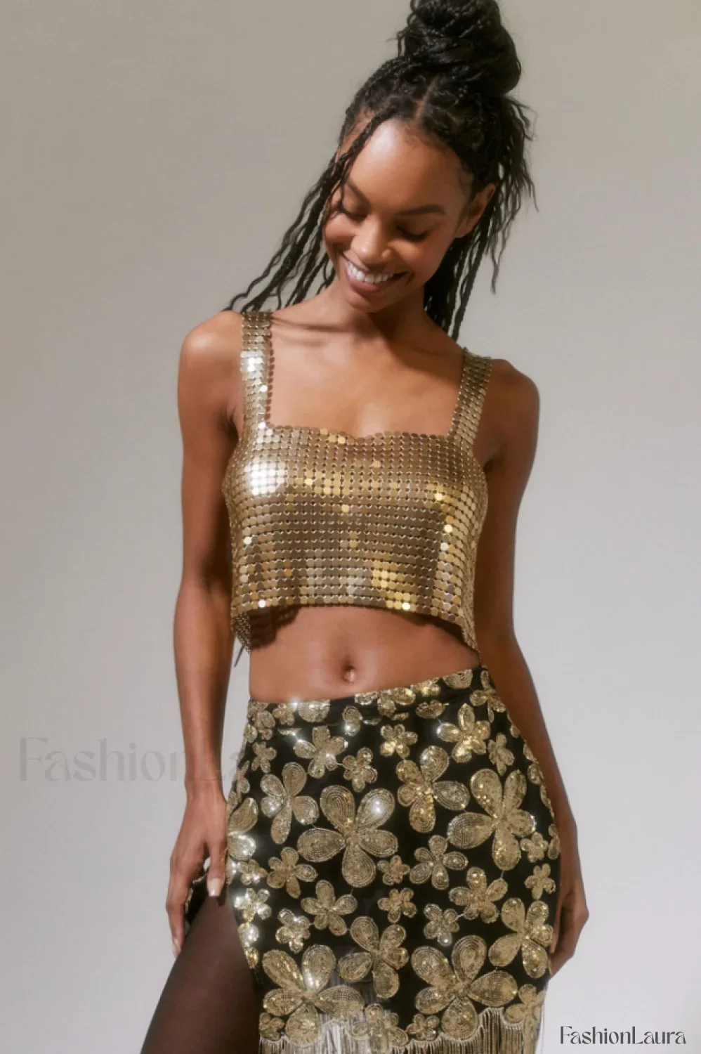 Harlow Metal Stylish Cropped Top - Image 24