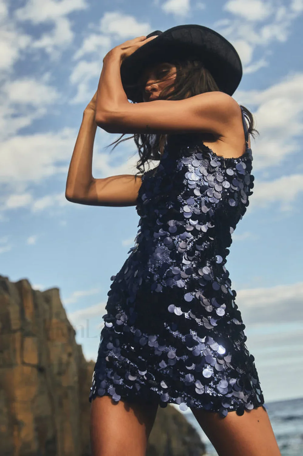 Giselle Disc Stylish Sequin Mini Dress - Image 19