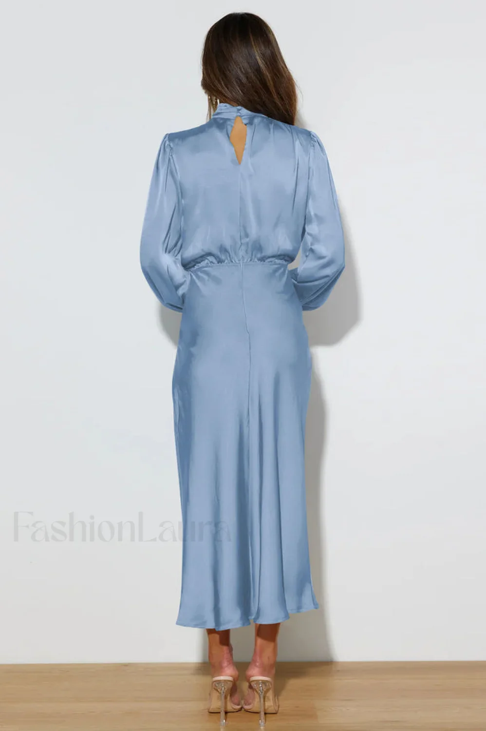 From The Source Charming High Neck Bridal Dress - Image 26