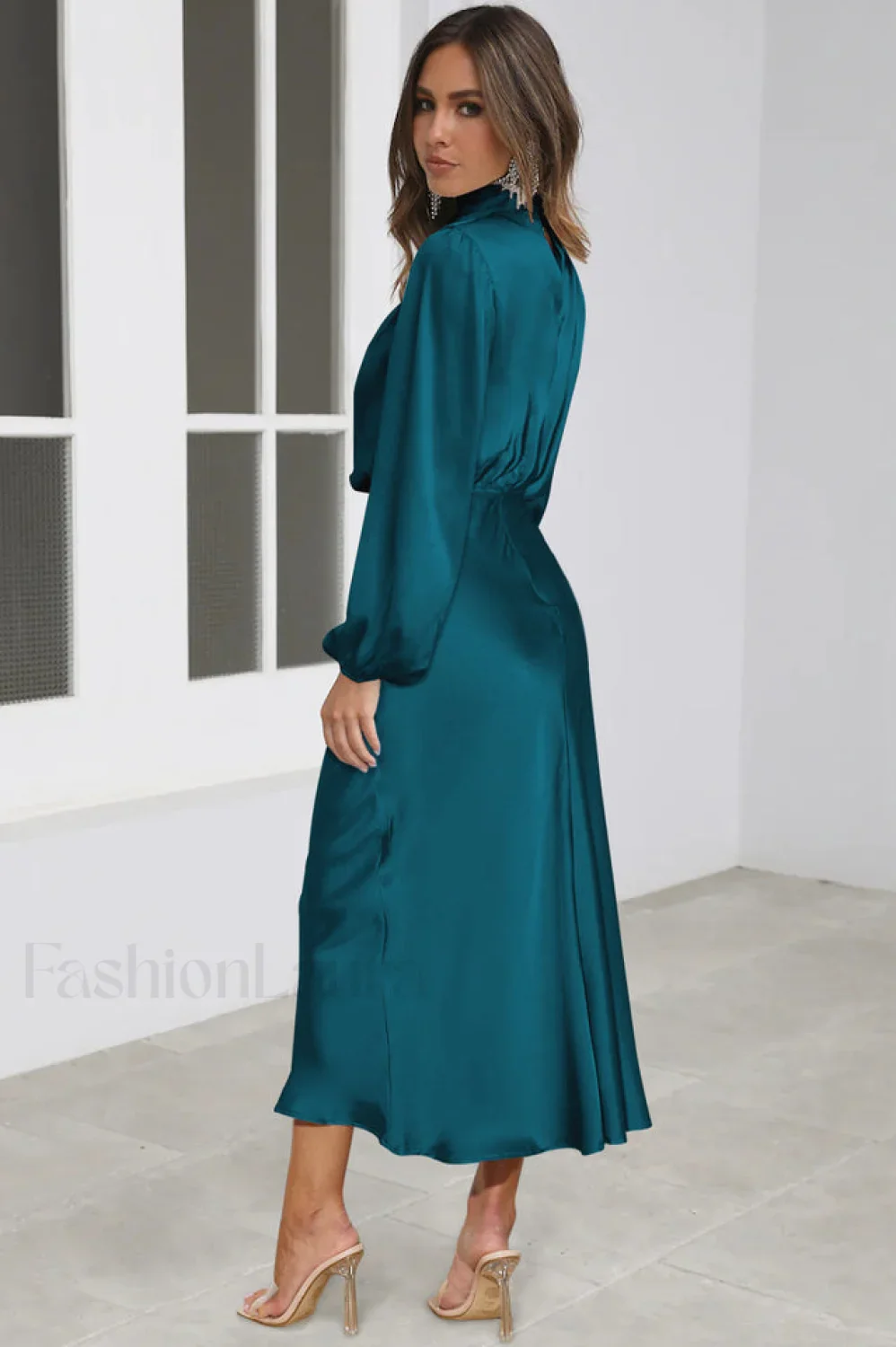 From The Source Charming High Neck Bridal Dress - Image 51