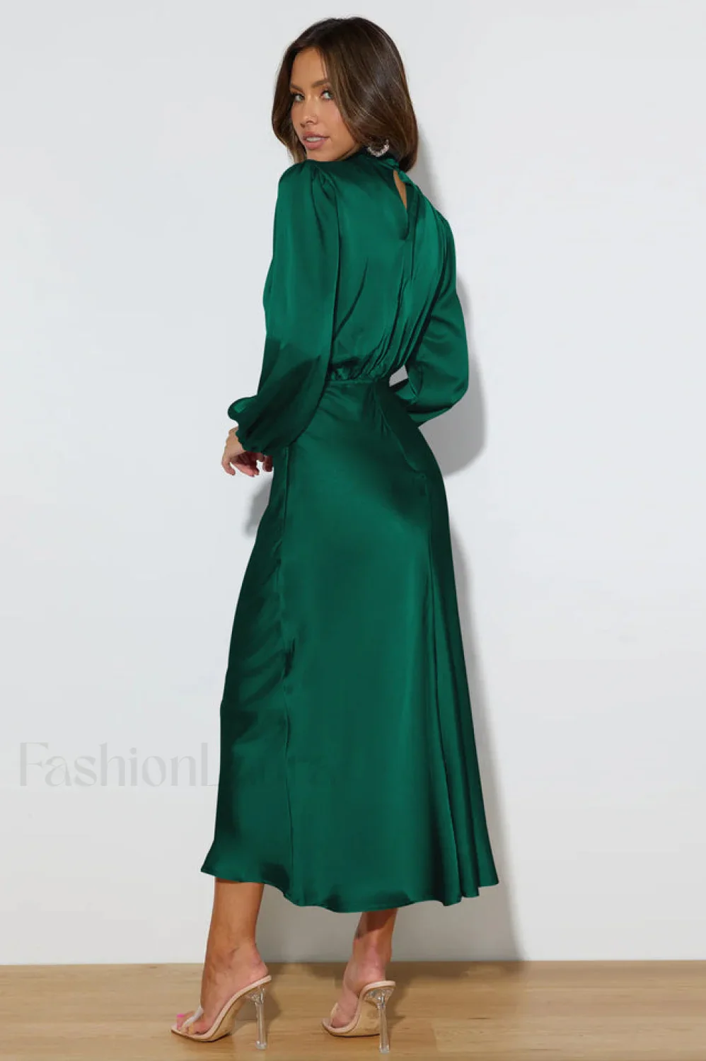 From The Source Charming High Neck Bridal Dress - Image 56