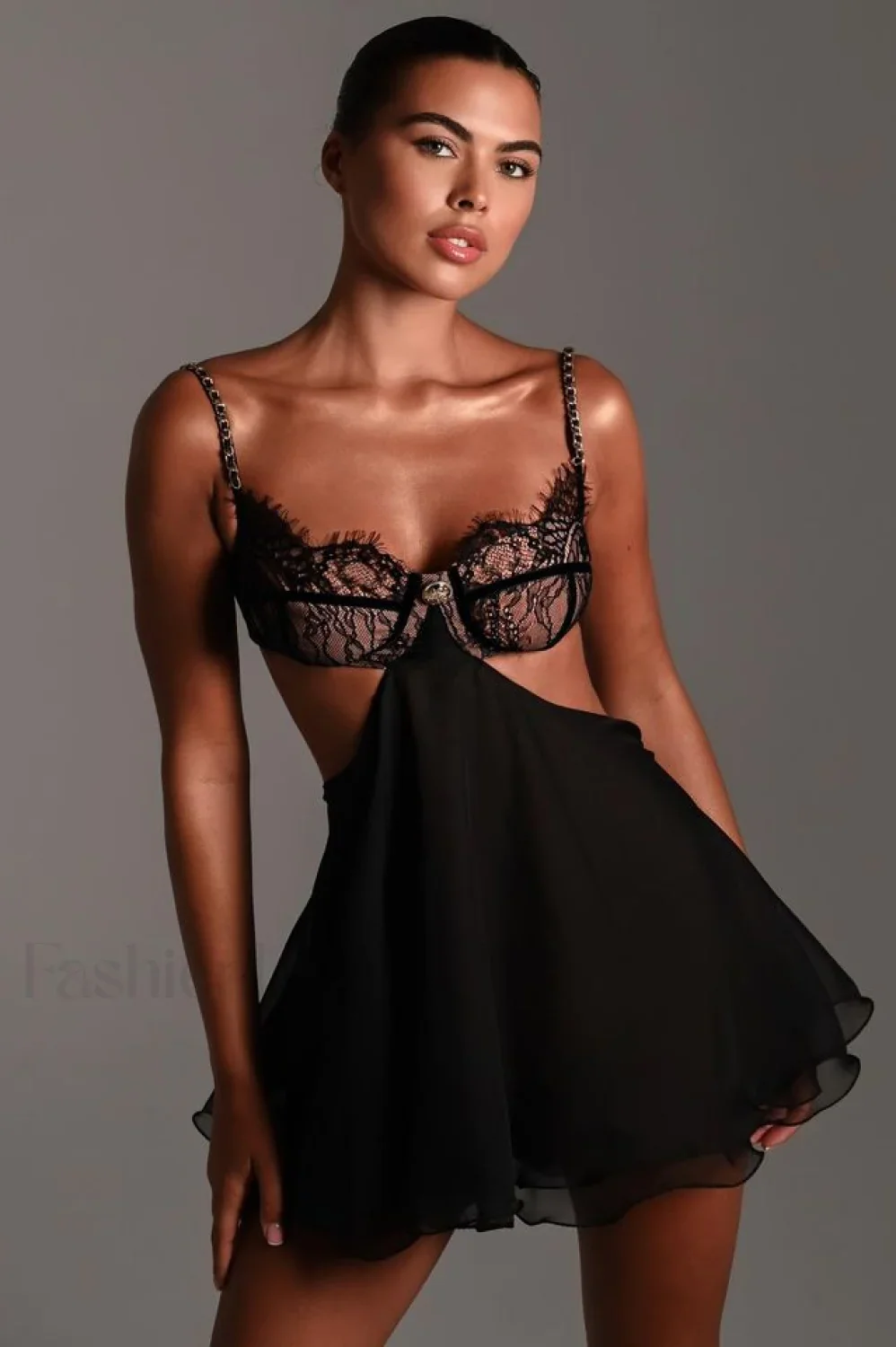 Frenchie Elegant Mini Dress - Image 2