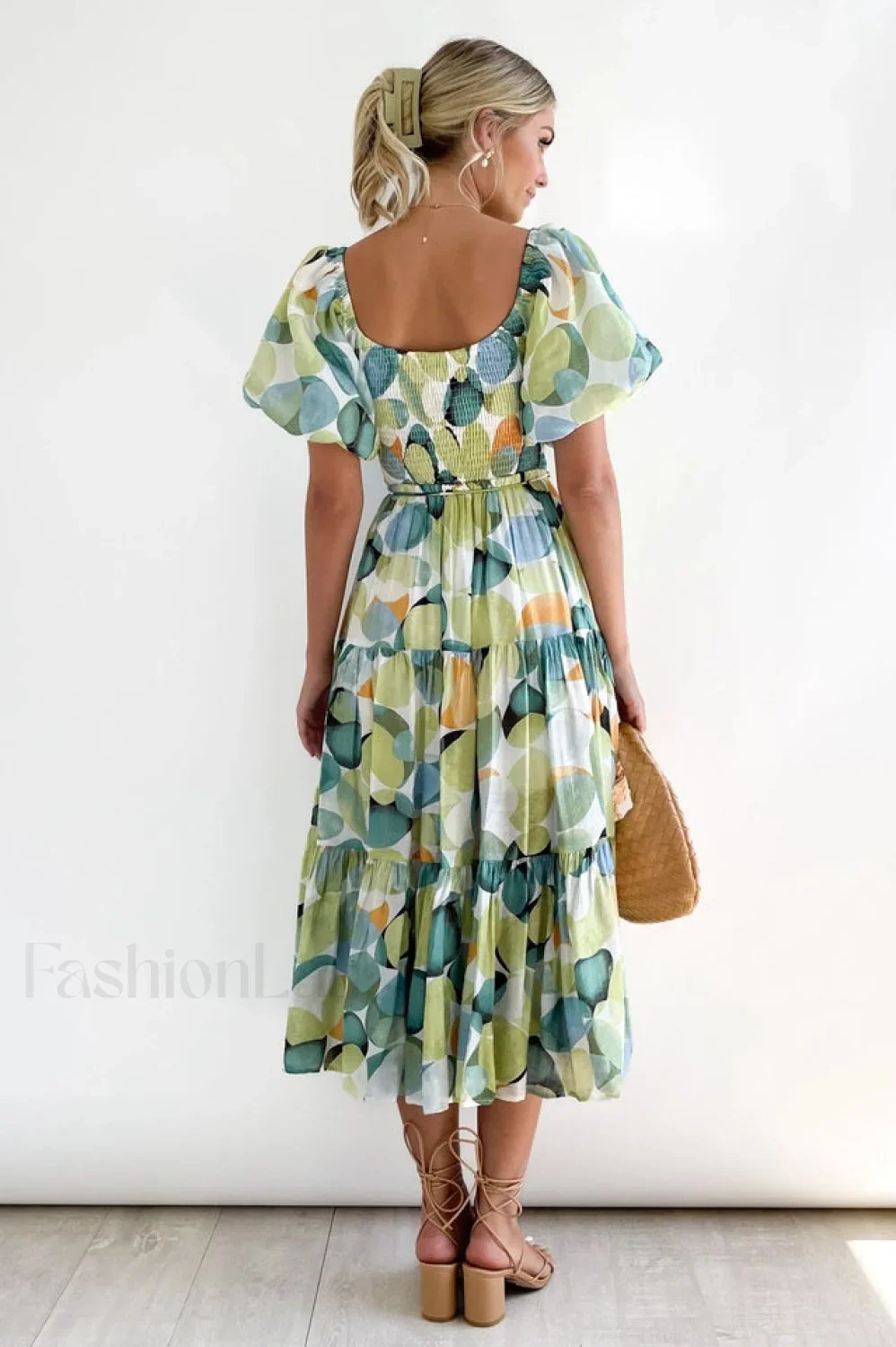 Flossy Elegant Midi Dress - Image 15