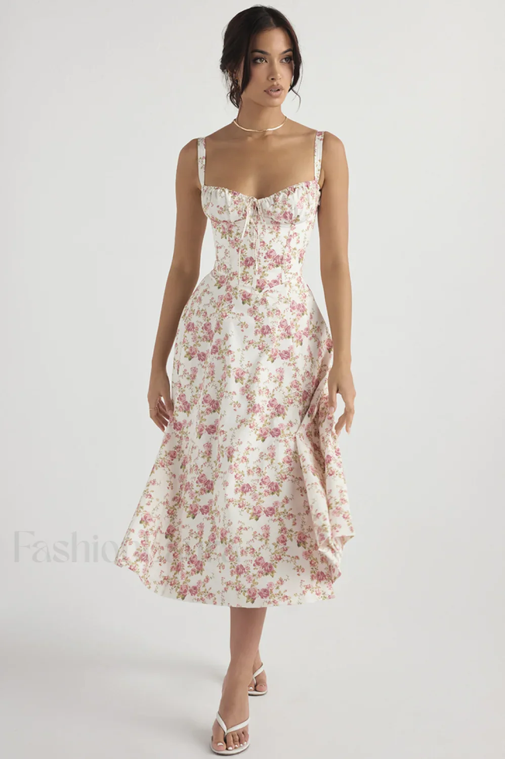 Floral Elegant Print Sundress - Image 23