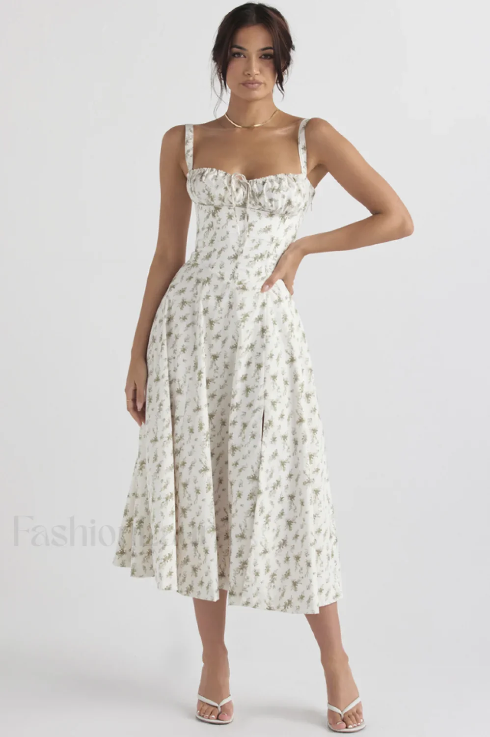 Floral Elegant Print Sundress - Image 28