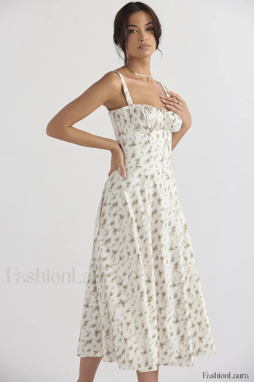Floral Elegant Print Sundress - Image 35