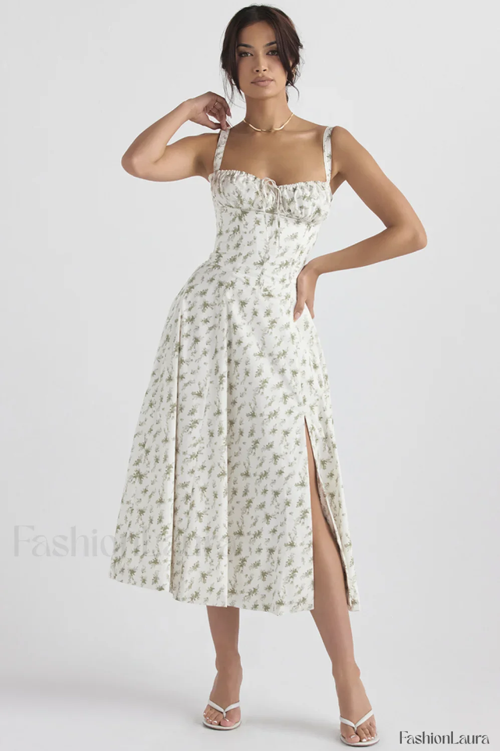 Floral Elegant Print Sundress - Image 36