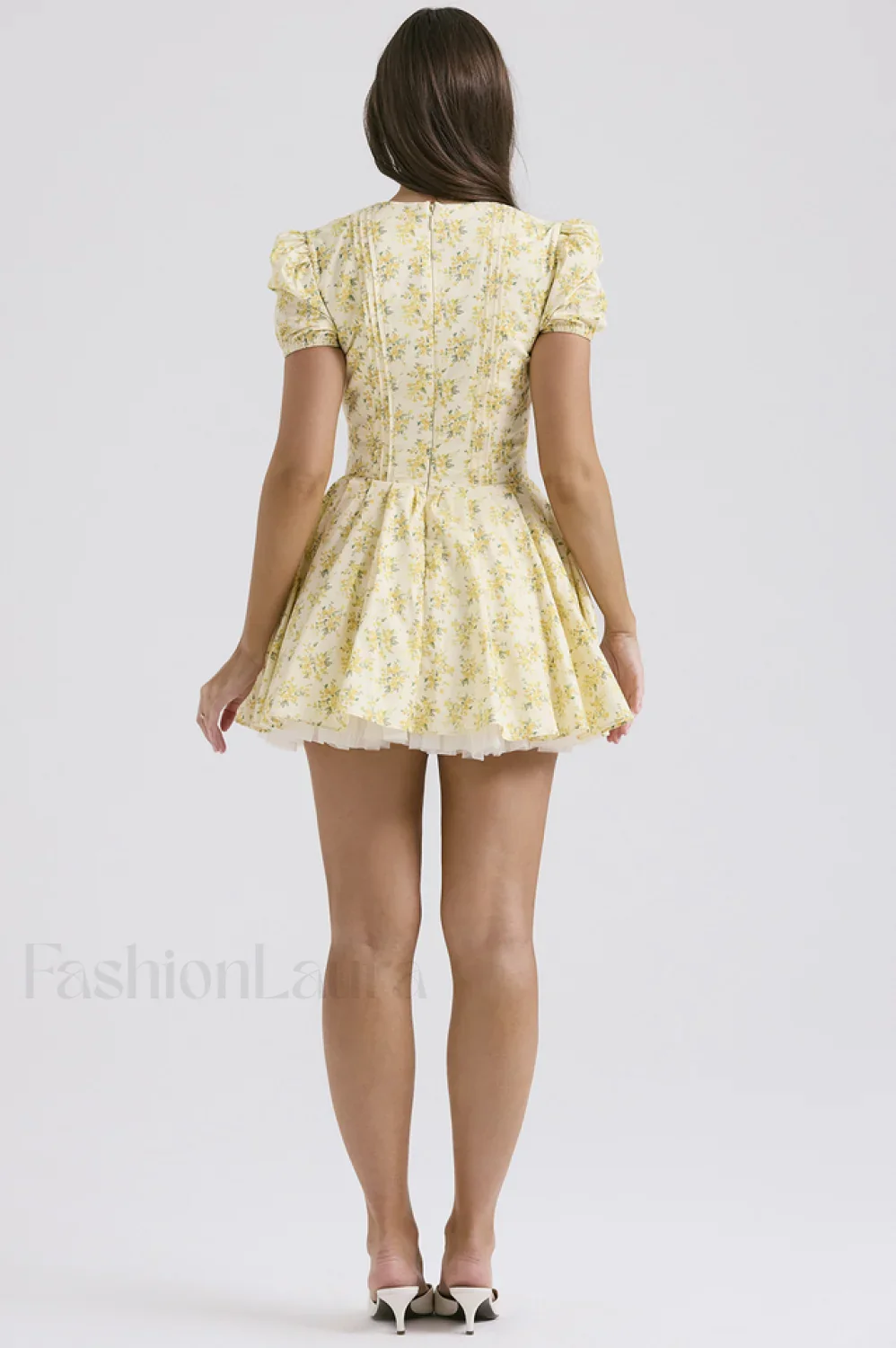Faith Vintage Floral Charming Pleated Mini Dress - Image 11