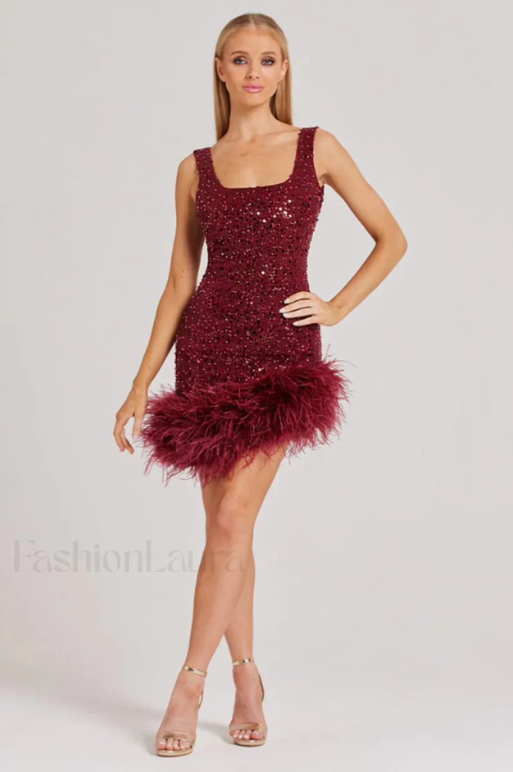 Evie Elegant Pink Dress - Image 8