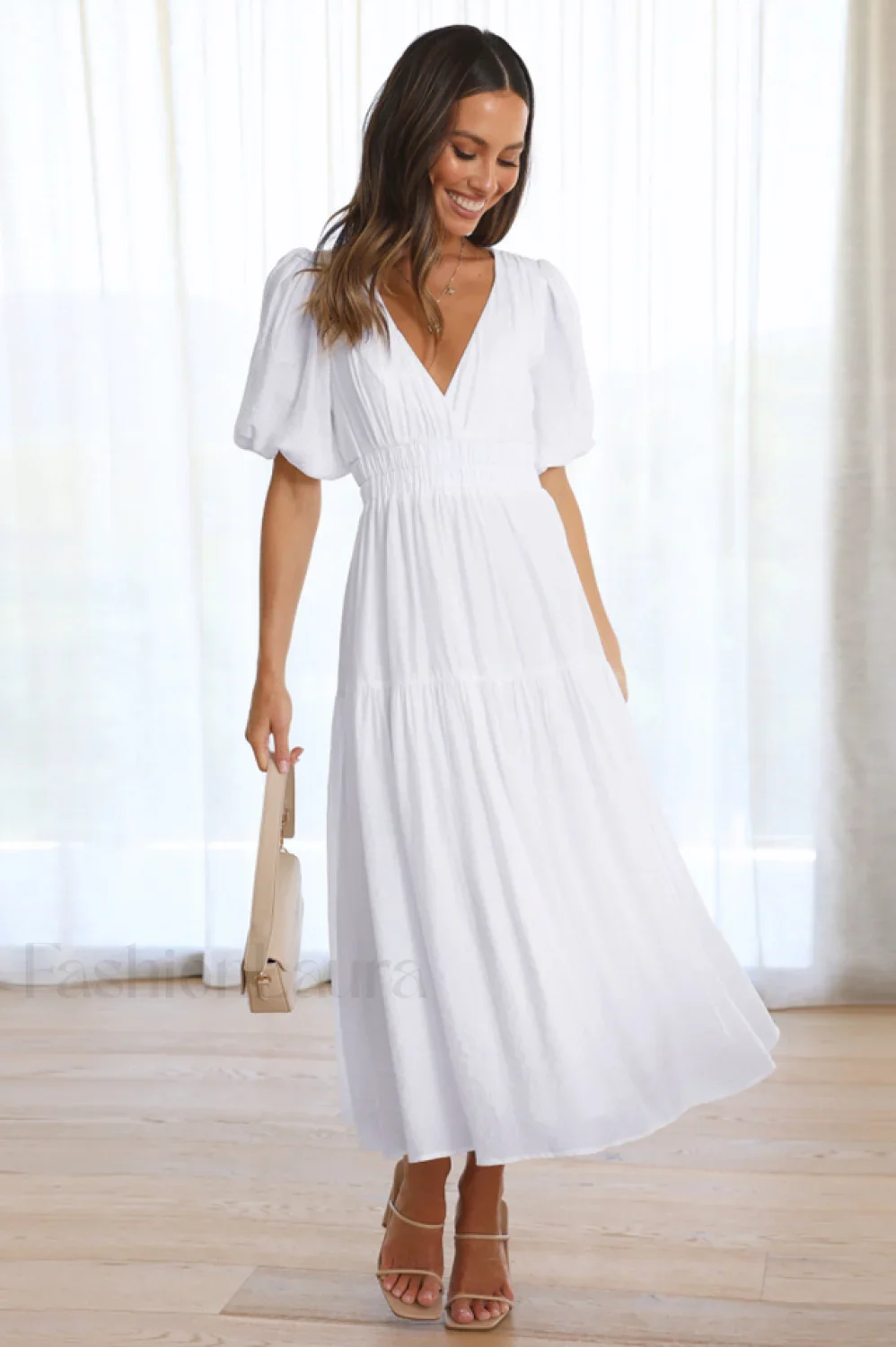 Erin Elegant Midi Dress - Image 6