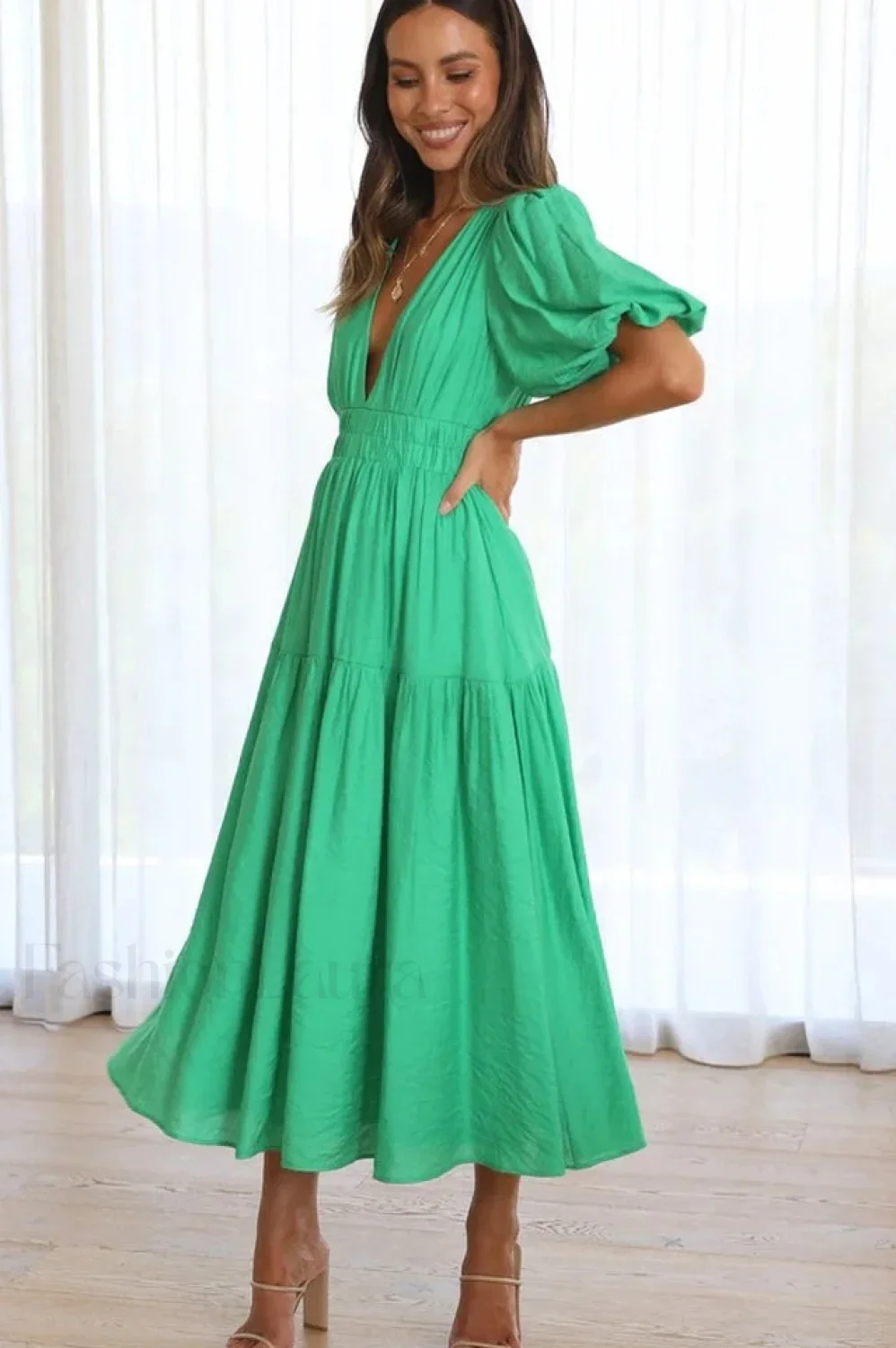 Erin Elegant Midi Dress - Image 63