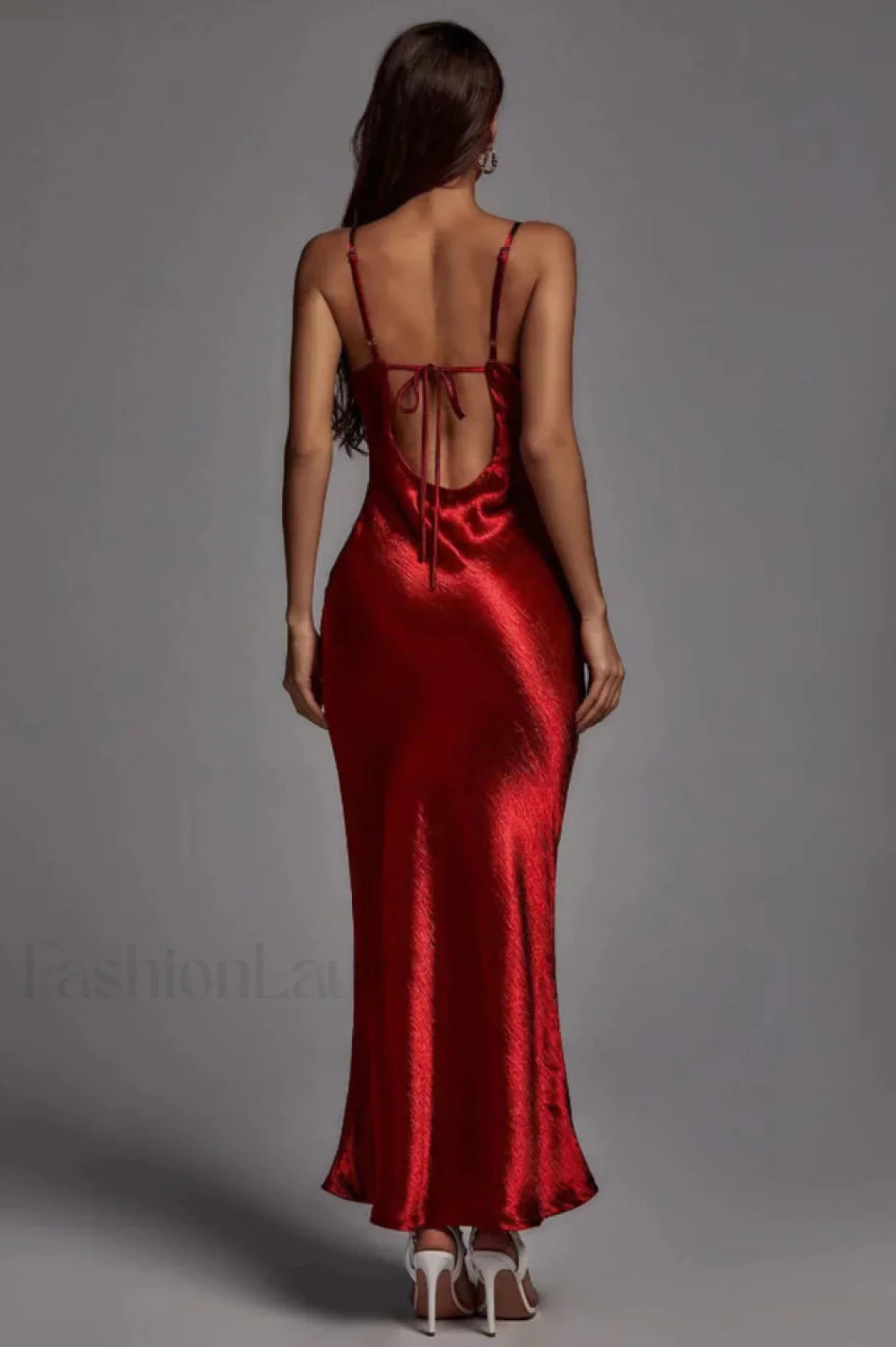 Emily Metallic Stylish Gold Maxi Dress - Image 7