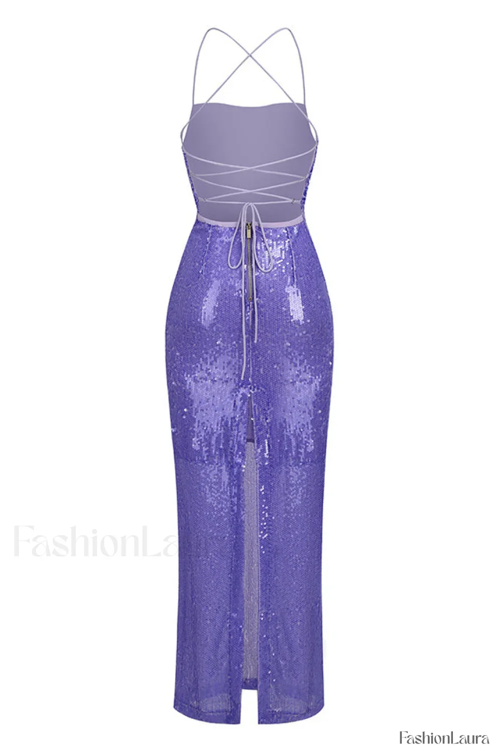 Emilina Sequin Stylish Backless Maxi Dress - Image 41