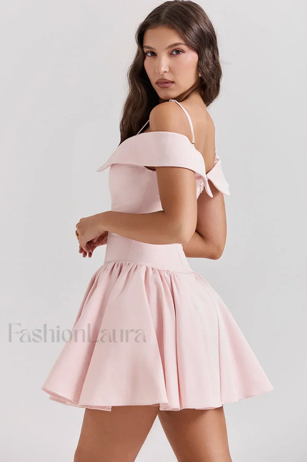 Elida Black Stylish Mini Dress - Image 10