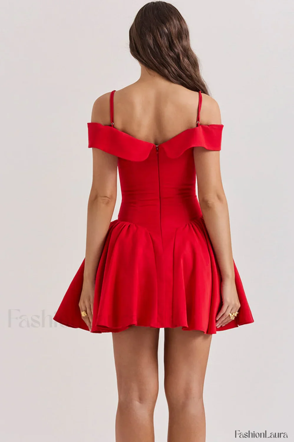 Elida Black Stylish Mini Dress - Image 51