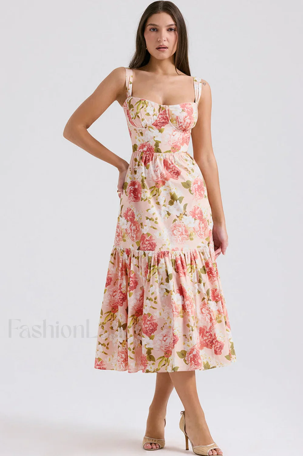 Elia Floral Stylish Midi Sundress - Image 41