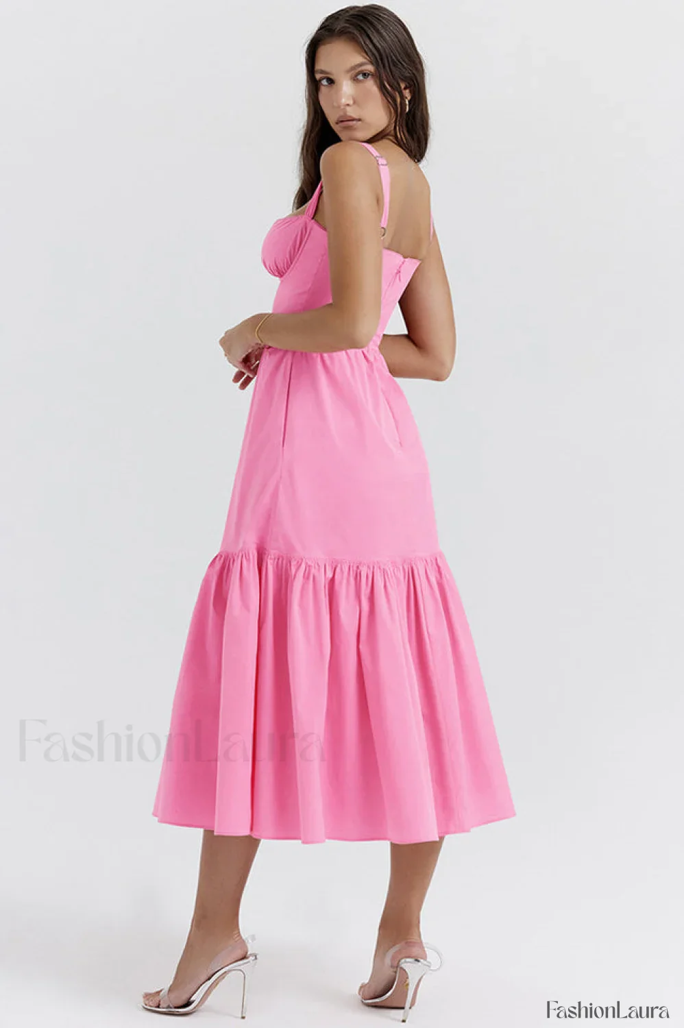 Elia Floral Stylish Midi Sundress - Image 43