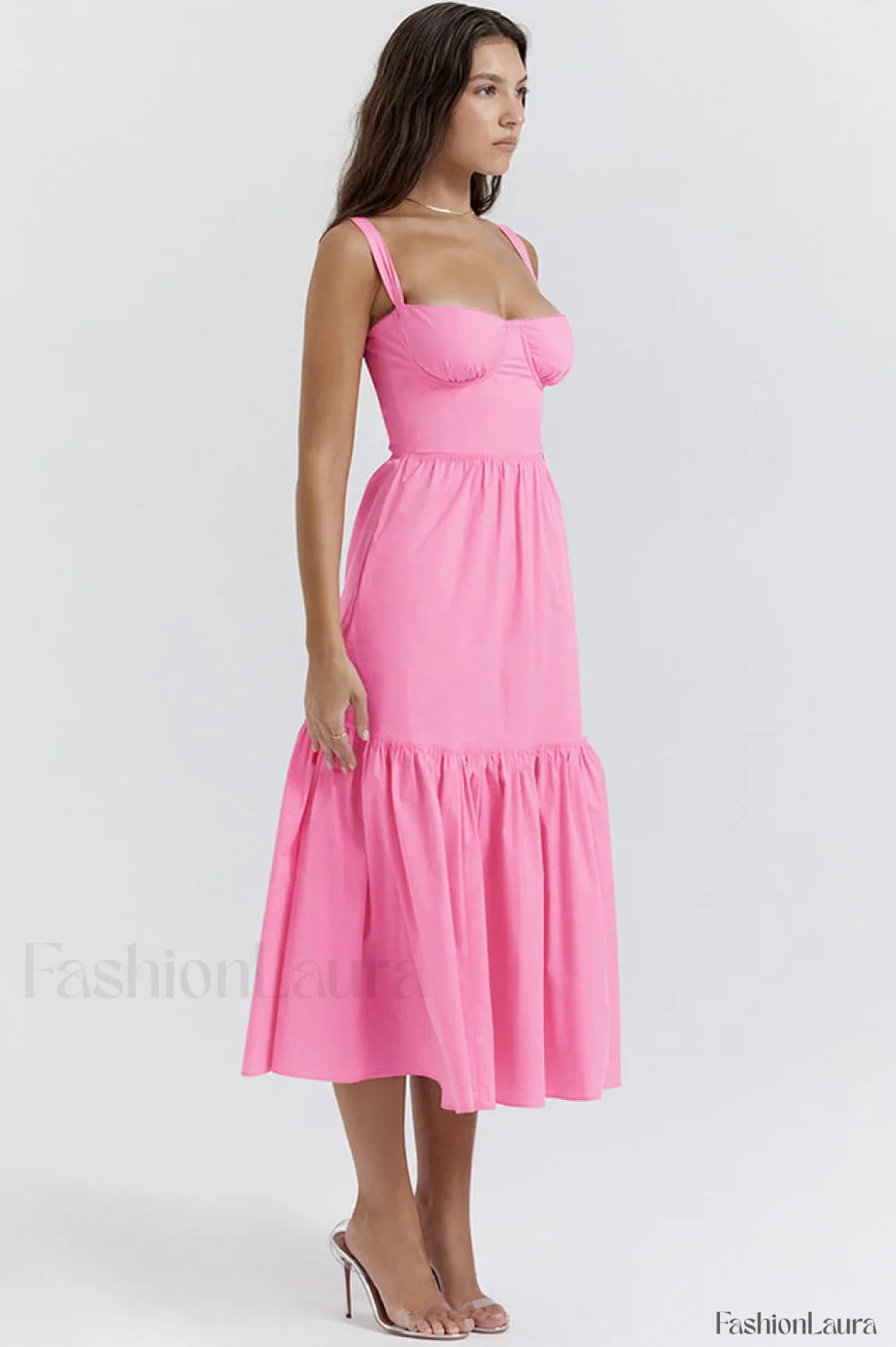 Elia Floral Stylish Midi Sundress - Image 44