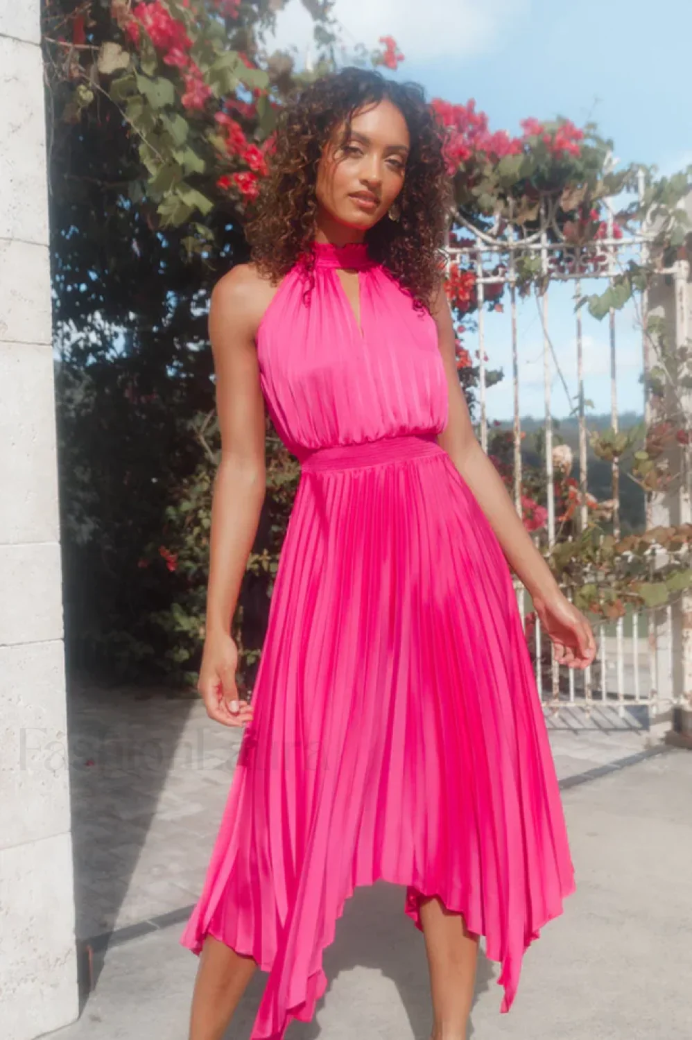 Dominique Elegant Midi Dress - Image 10