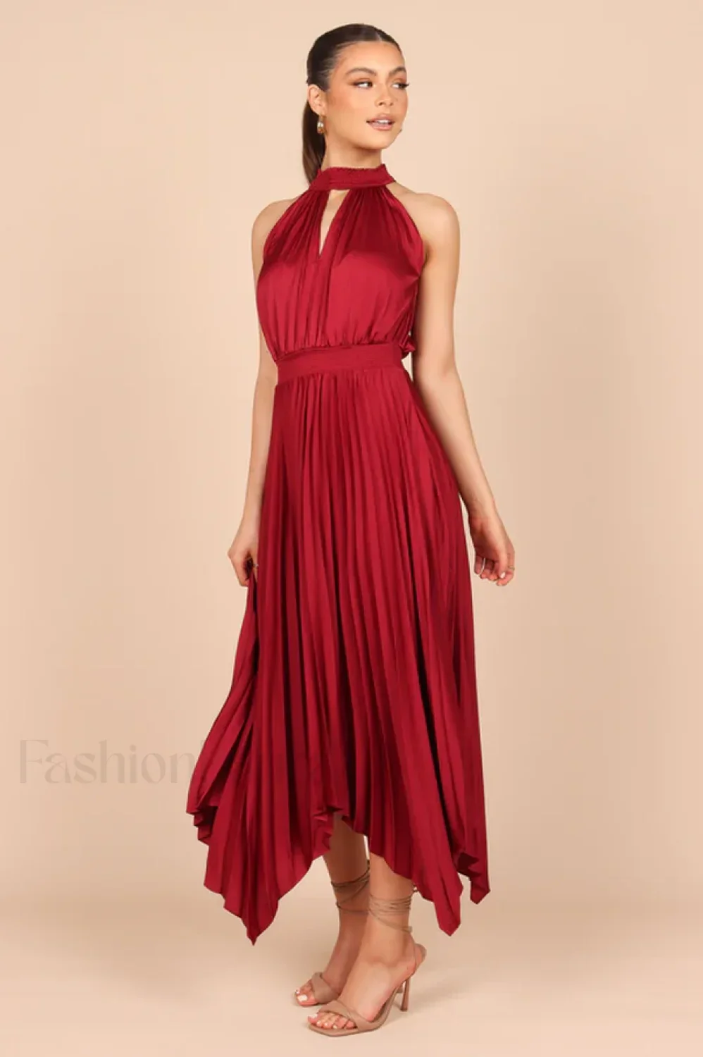 Dominique Elegant Midi Dress - Image 13