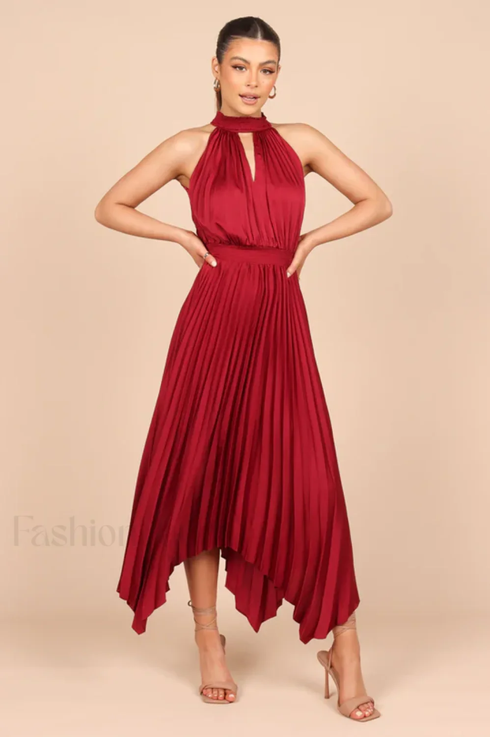 Dominique Elegant Midi Dress - Image 37