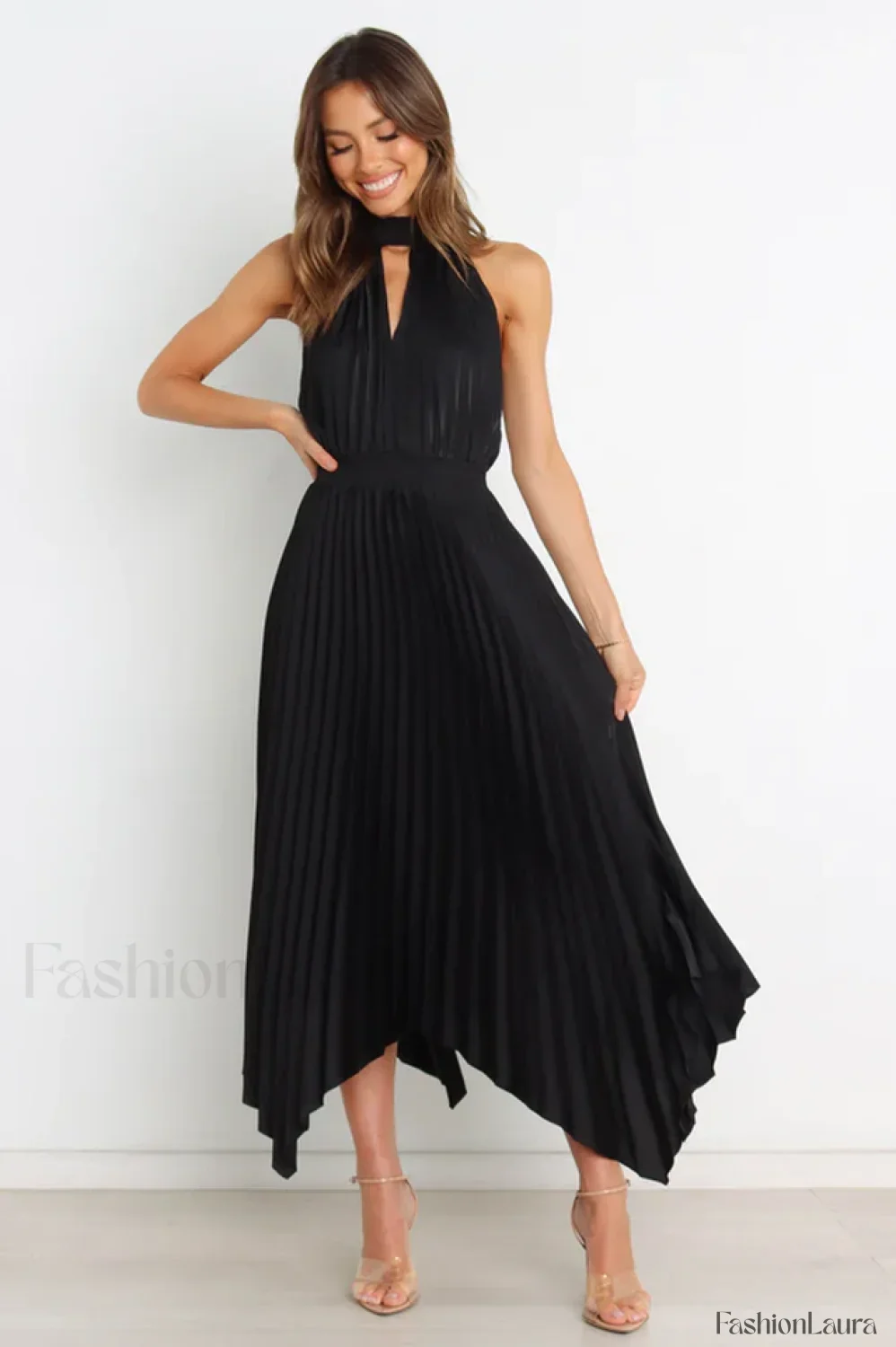 Dominique Elegant Midi Dress - Image 55