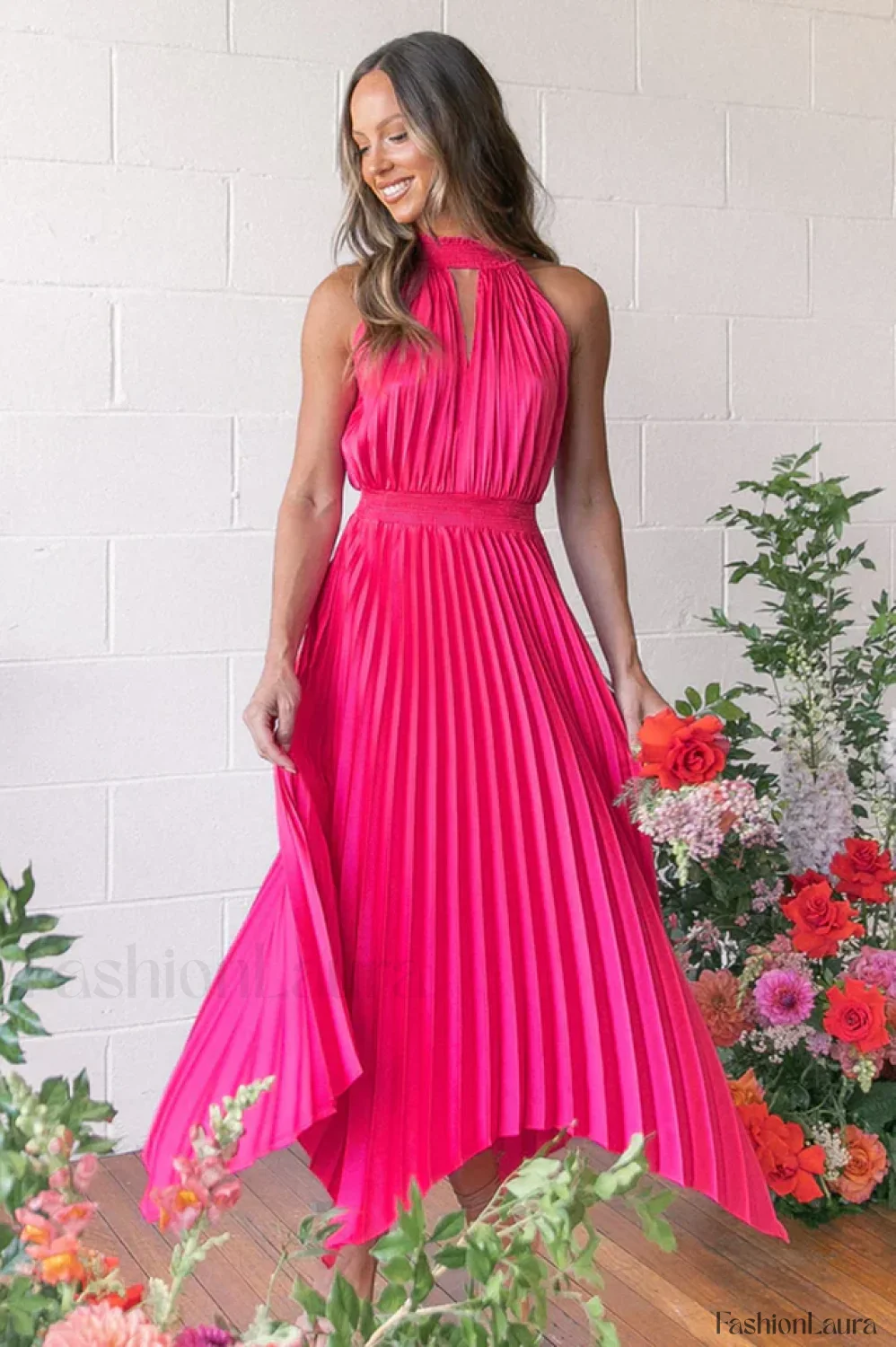 Dominique Elegant Midi Dress - Image 68