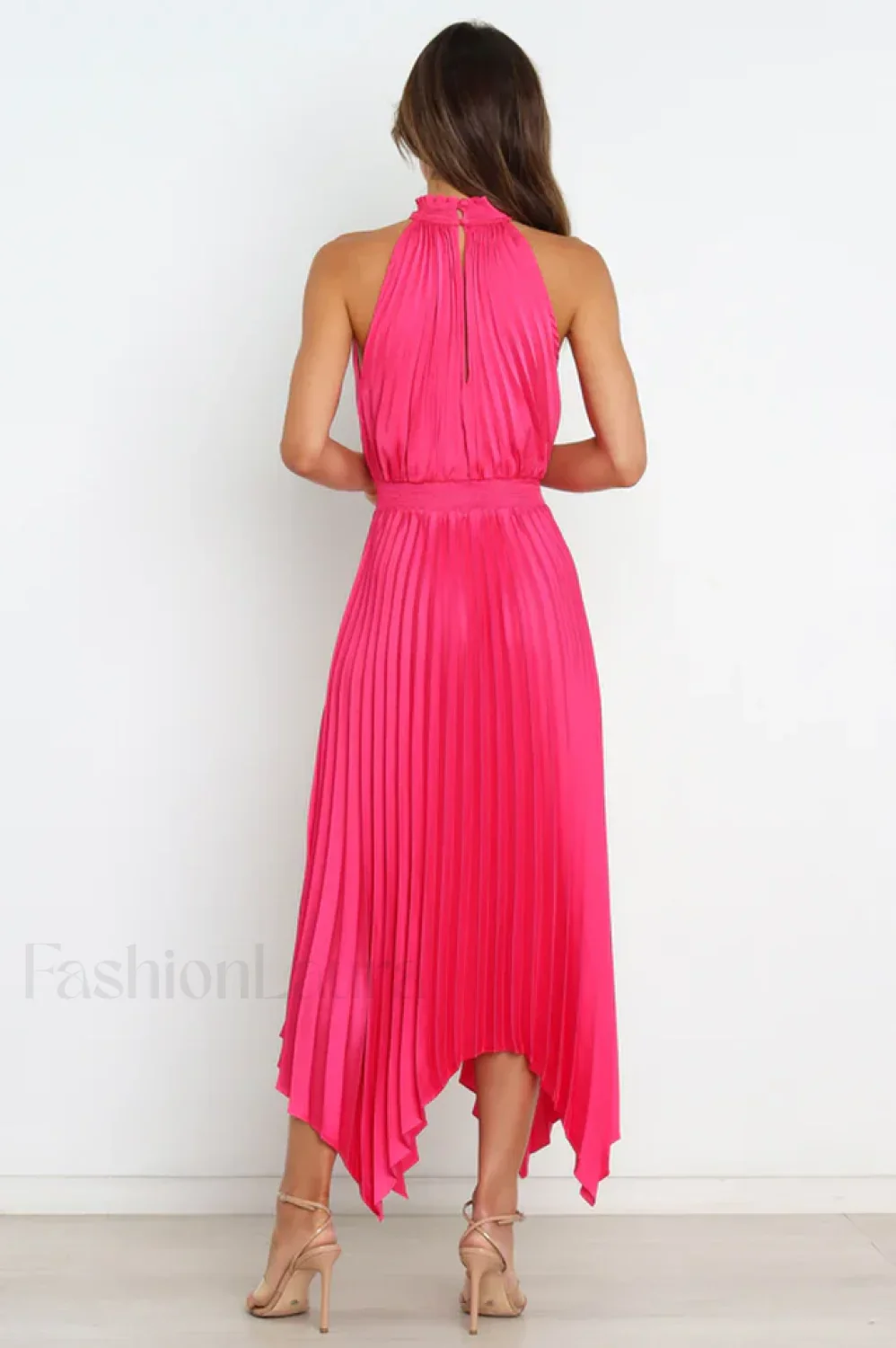 Dominique Elegant Midi Dress - Image 8