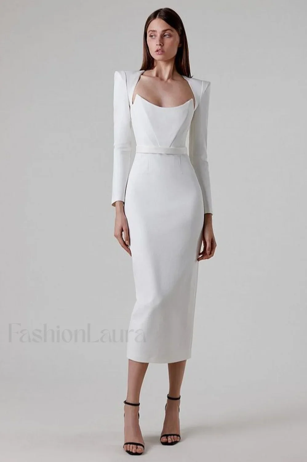 Delilah Bandage Stylish Midi Dress - Image 13