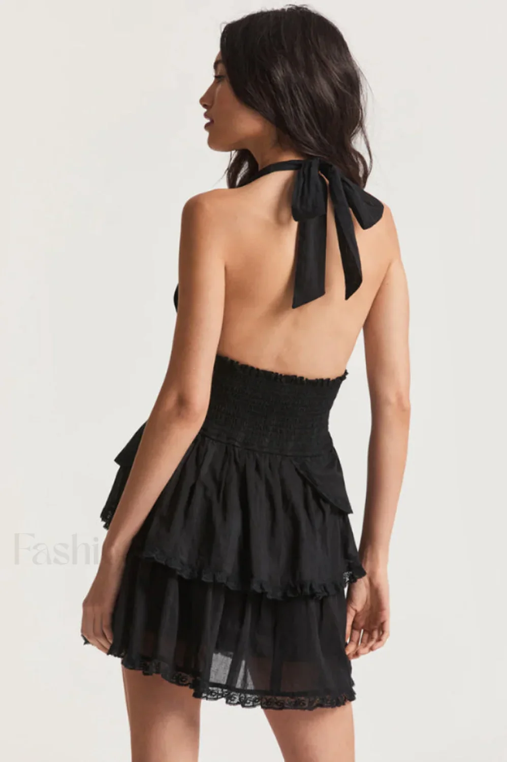 Deanna Floral Stylish Halter Dress - Image 15