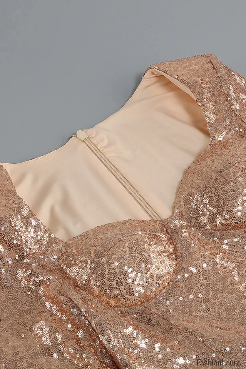 Daria Sequin Stylish Feather Mini Dress - Image 56