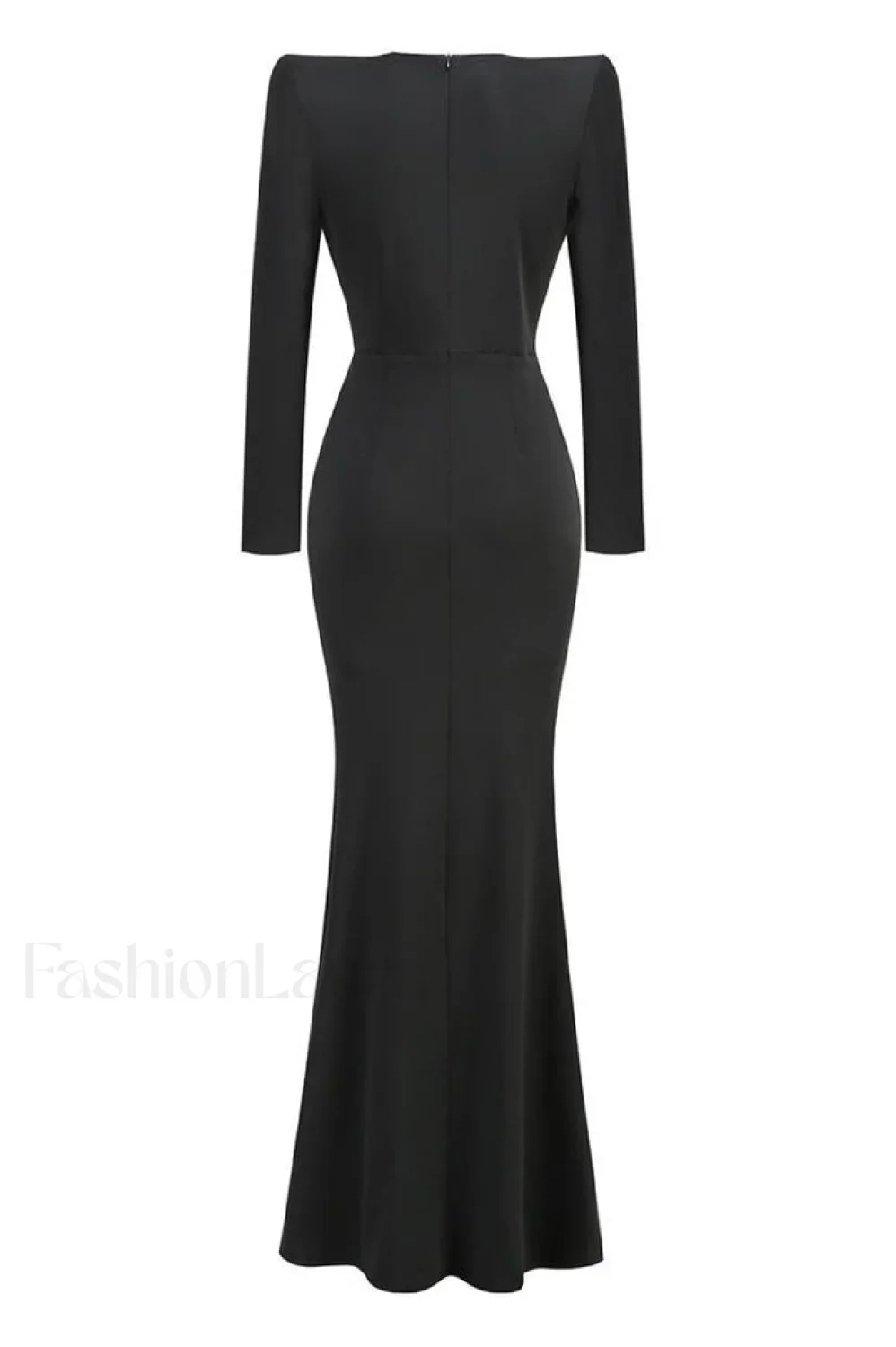 Cutout Crepe Stylish V-Neck Dress - Image 3