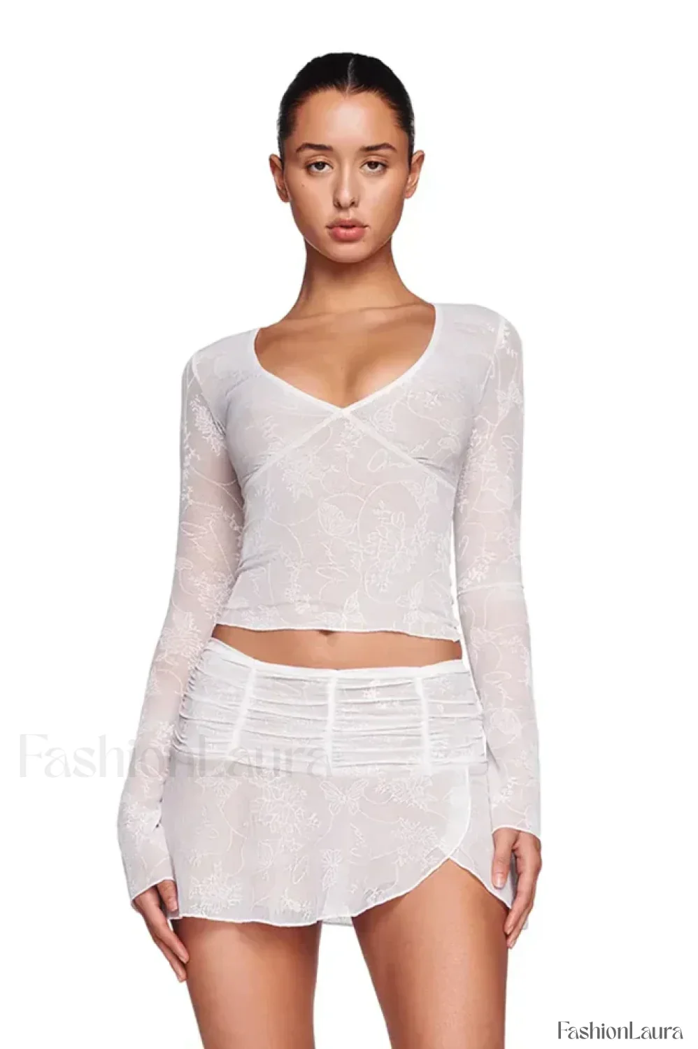 Yvette Top Stylish + Skirt Set - Image 26