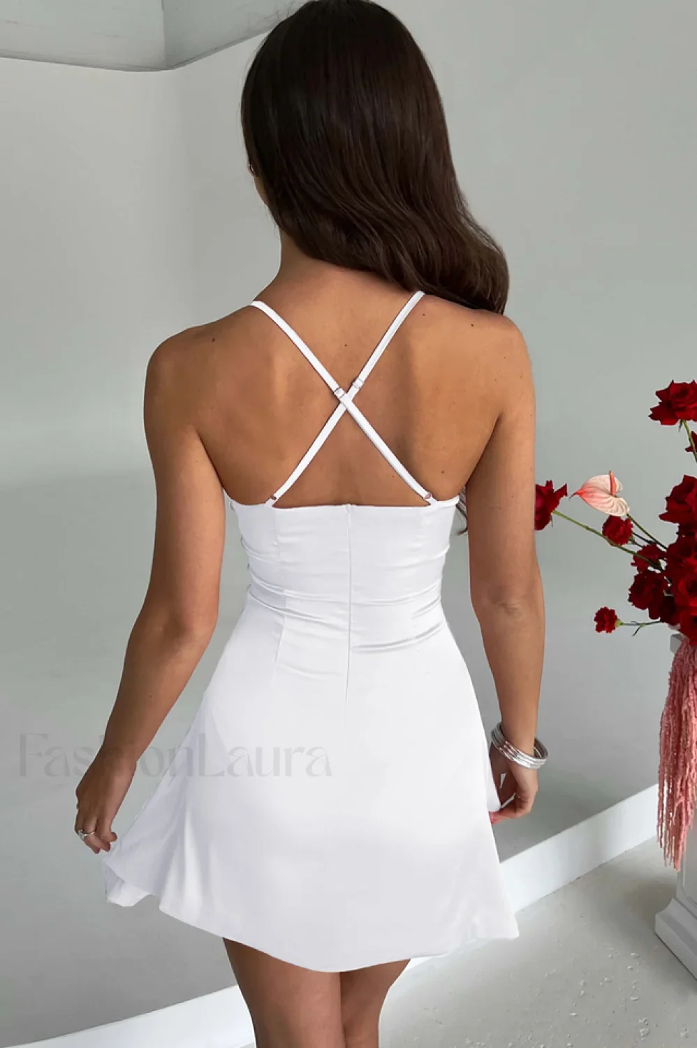 Clarise Elegant Mini Dress - Image 13