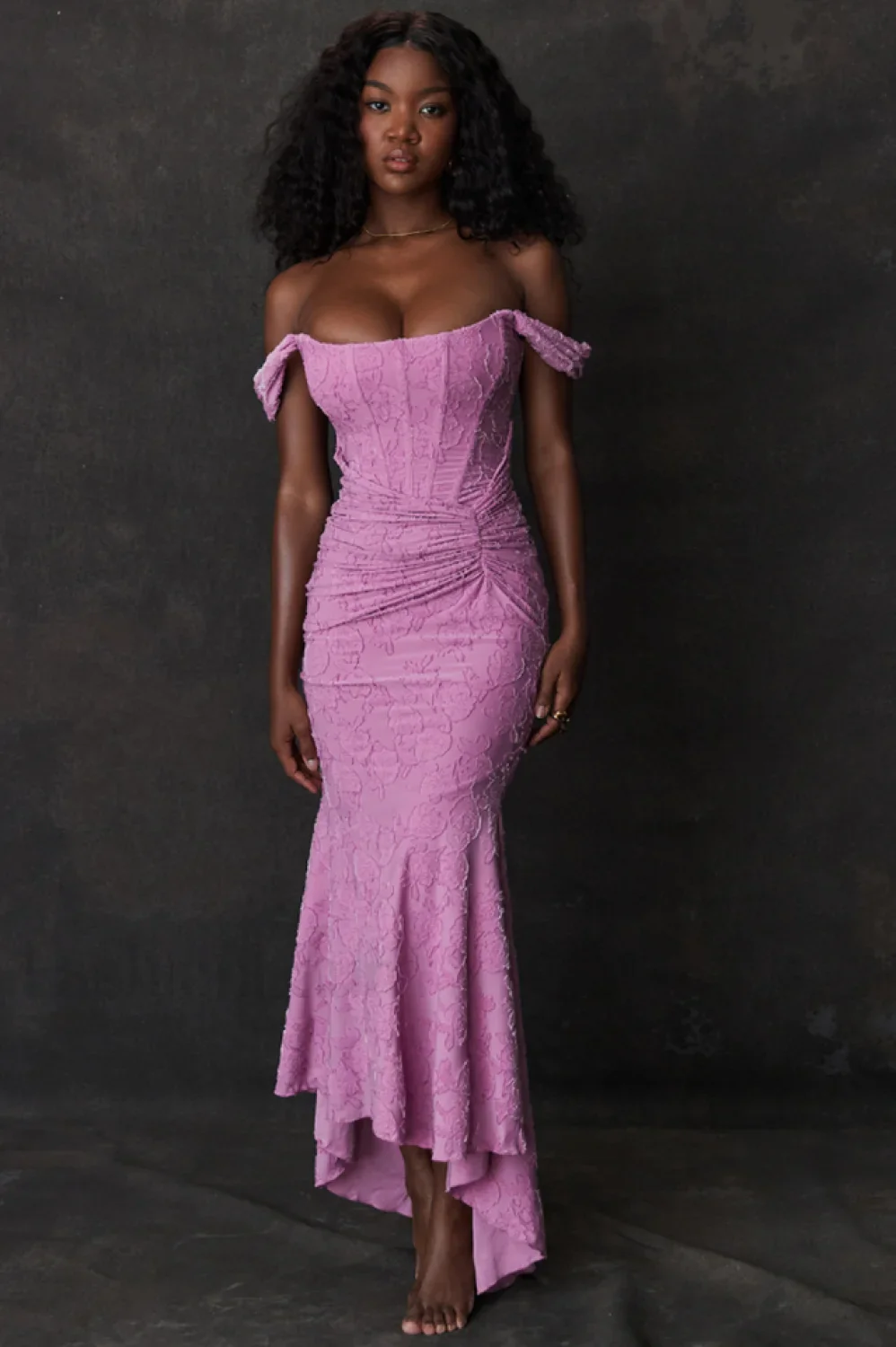 Cesca Rose Pink Charming Floral Maxi Dress - Image 9