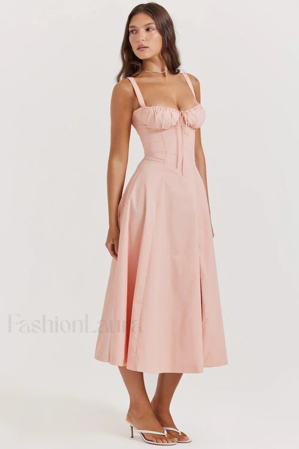 Carmen Pink Stylish Tunic Sundress - Image 22